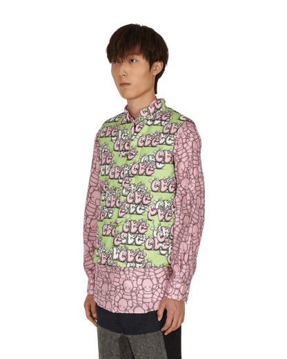 Comme Des Garcons Shirt Woven Print G/B Coats and Jackets Jackets FH-J007-W21 1