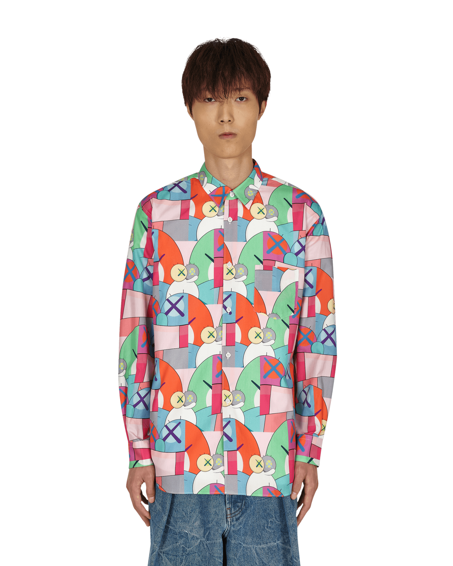 Comme Des Garcons Shirt Woven Print H Shirts Longsleeve FH-B019-W21 1