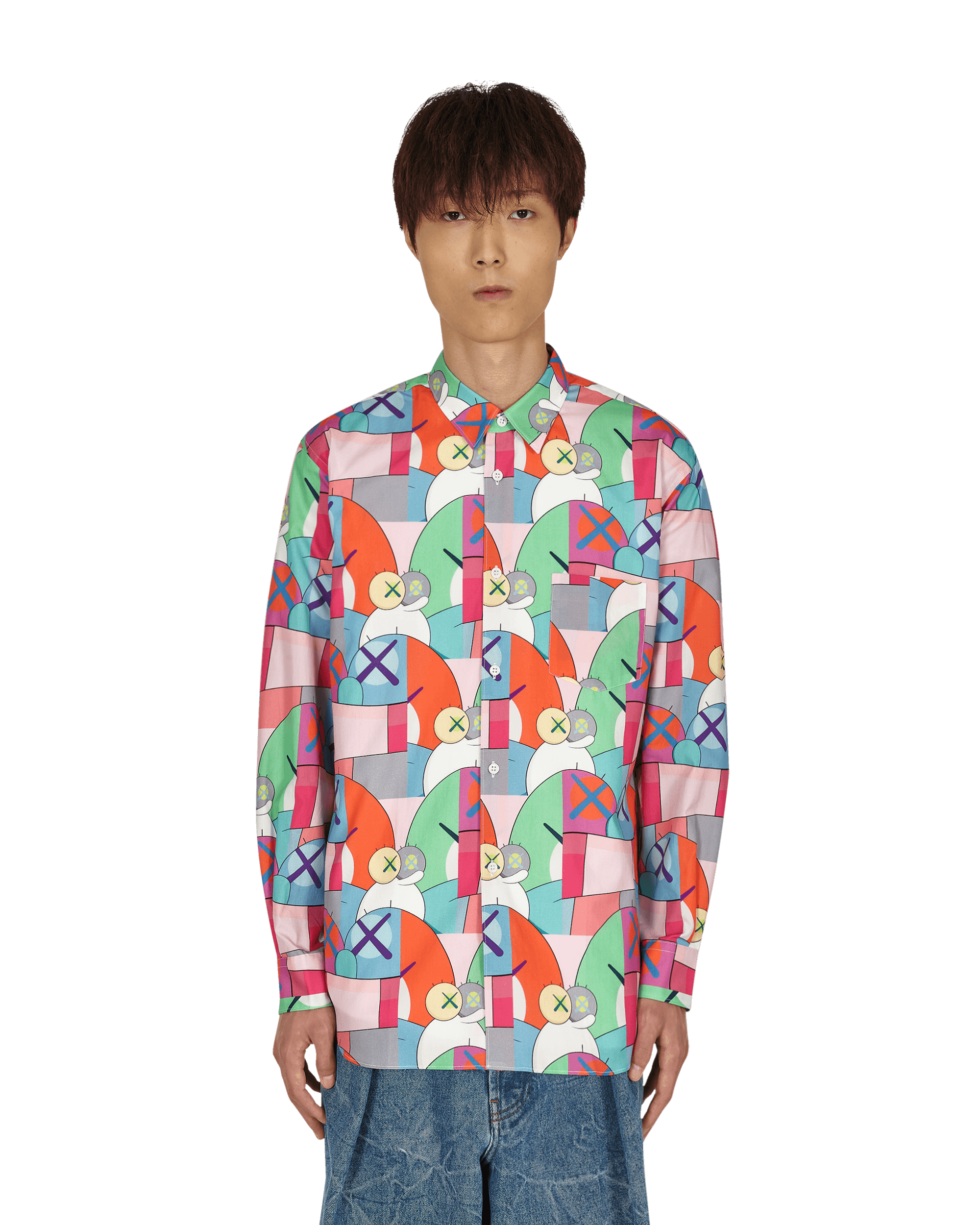 Comme Des Garcons Shirt Woven Print H Shirts Longsleeve FH-B019-W21 1