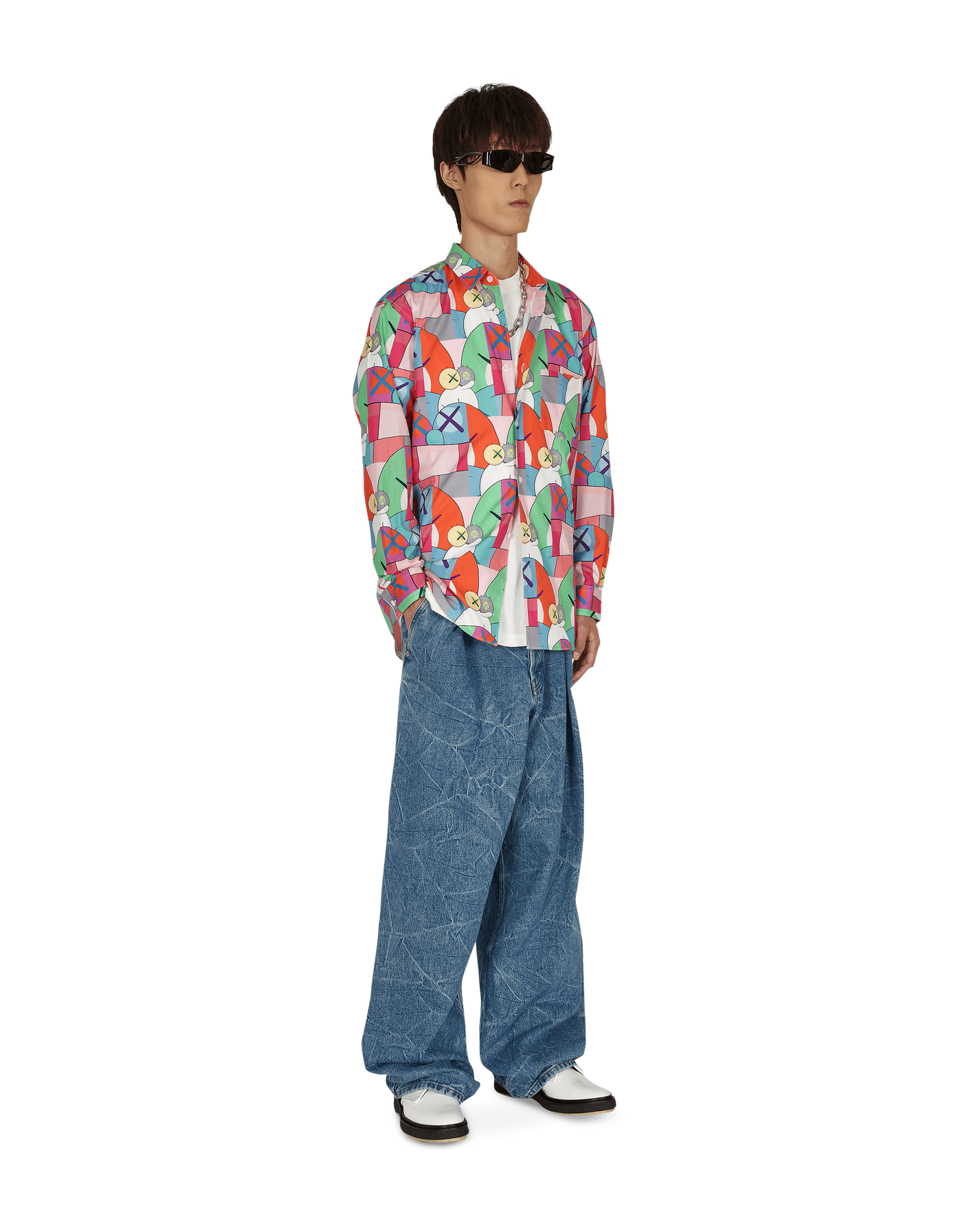 Comme Des Garcons Shirt Woven Print H Shirts Longsleeve FH-B019-W21 1