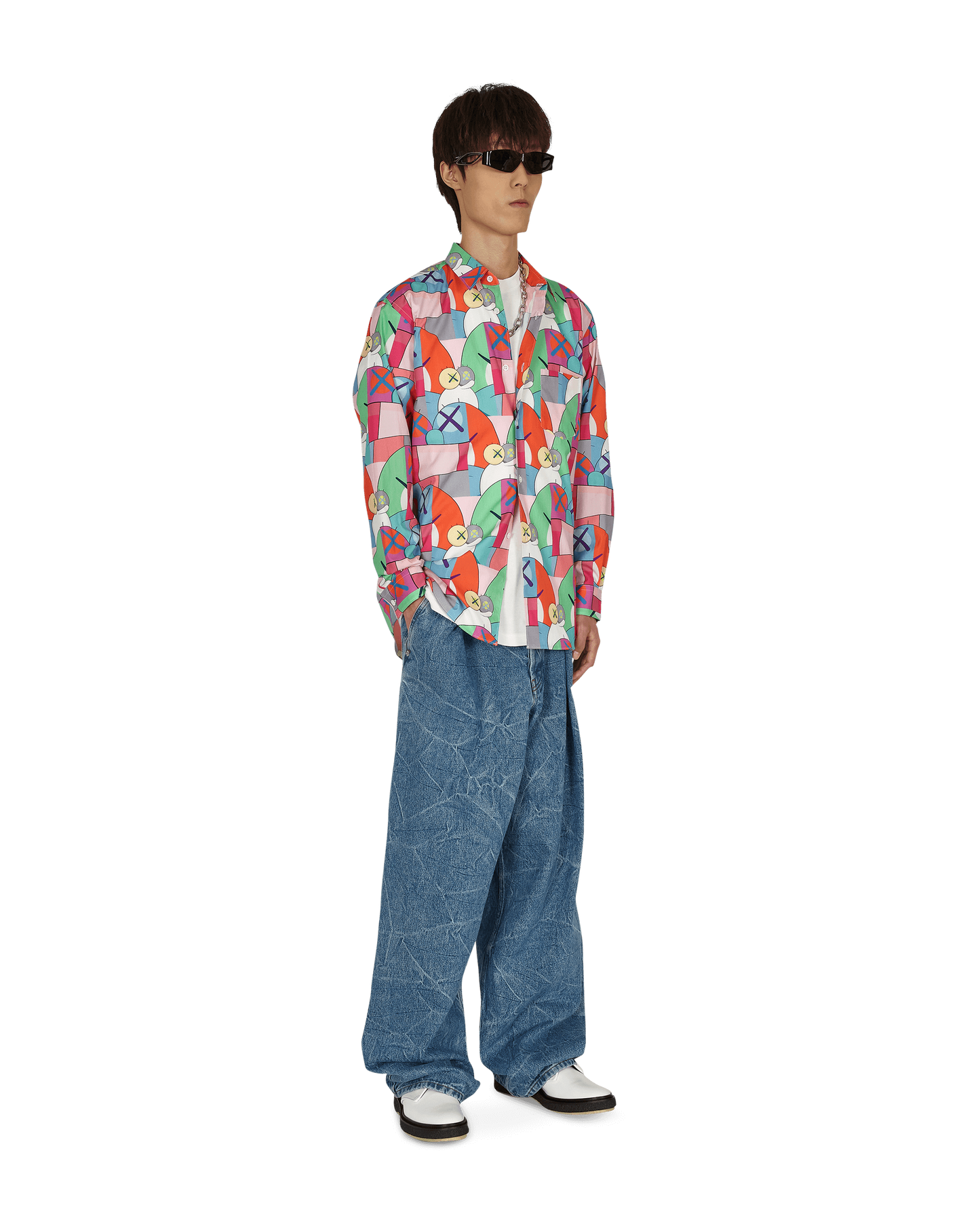 Comme Des Garcons Shirt Woven Print H Shirts Longsleeve FH-B019-W21 1