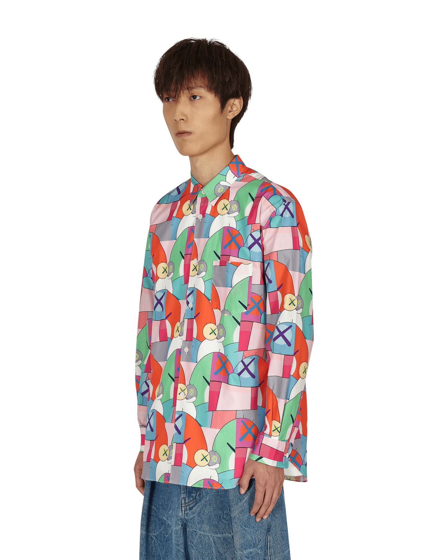 Comme Des Garcons Shirt Woven Print H Shirts Longsleeve FH-B019-W21 1