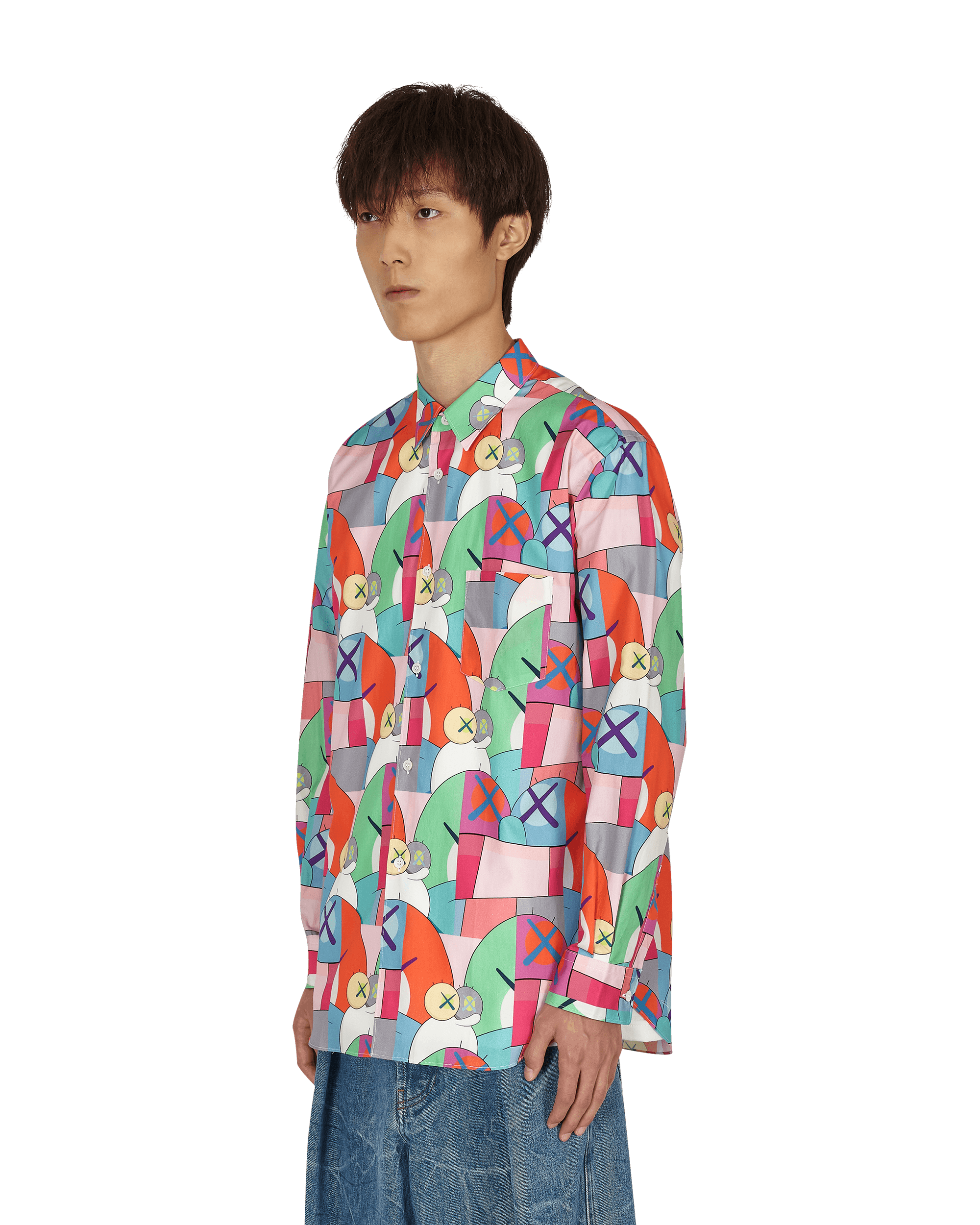 Comme Des Garcons Shirt Woven Print H Shirts Longsleeve FH-B019-W21 1