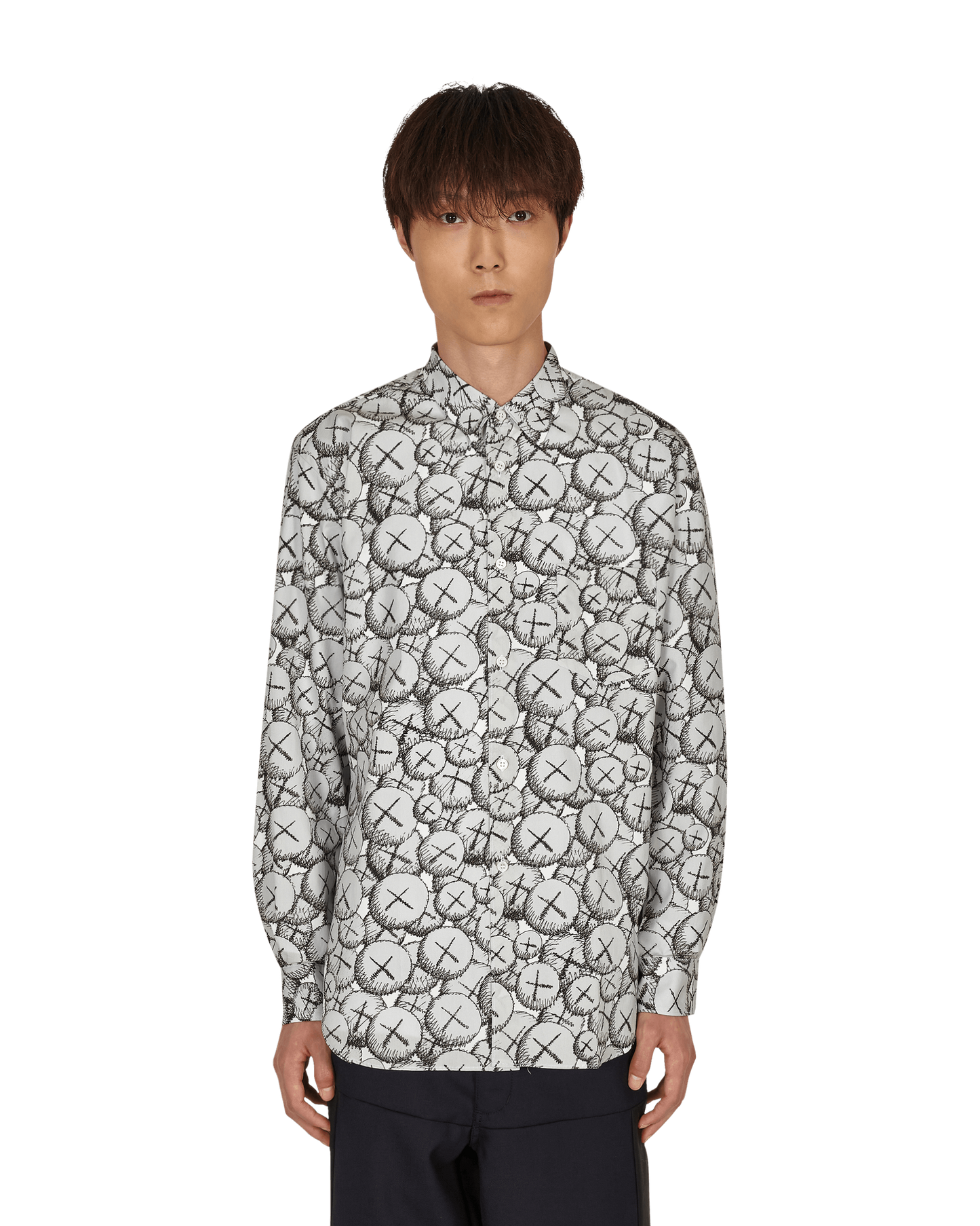 Comme Des Garcons Shirt Woven Print D Shirts Longsleeve FH-B027-W21 1