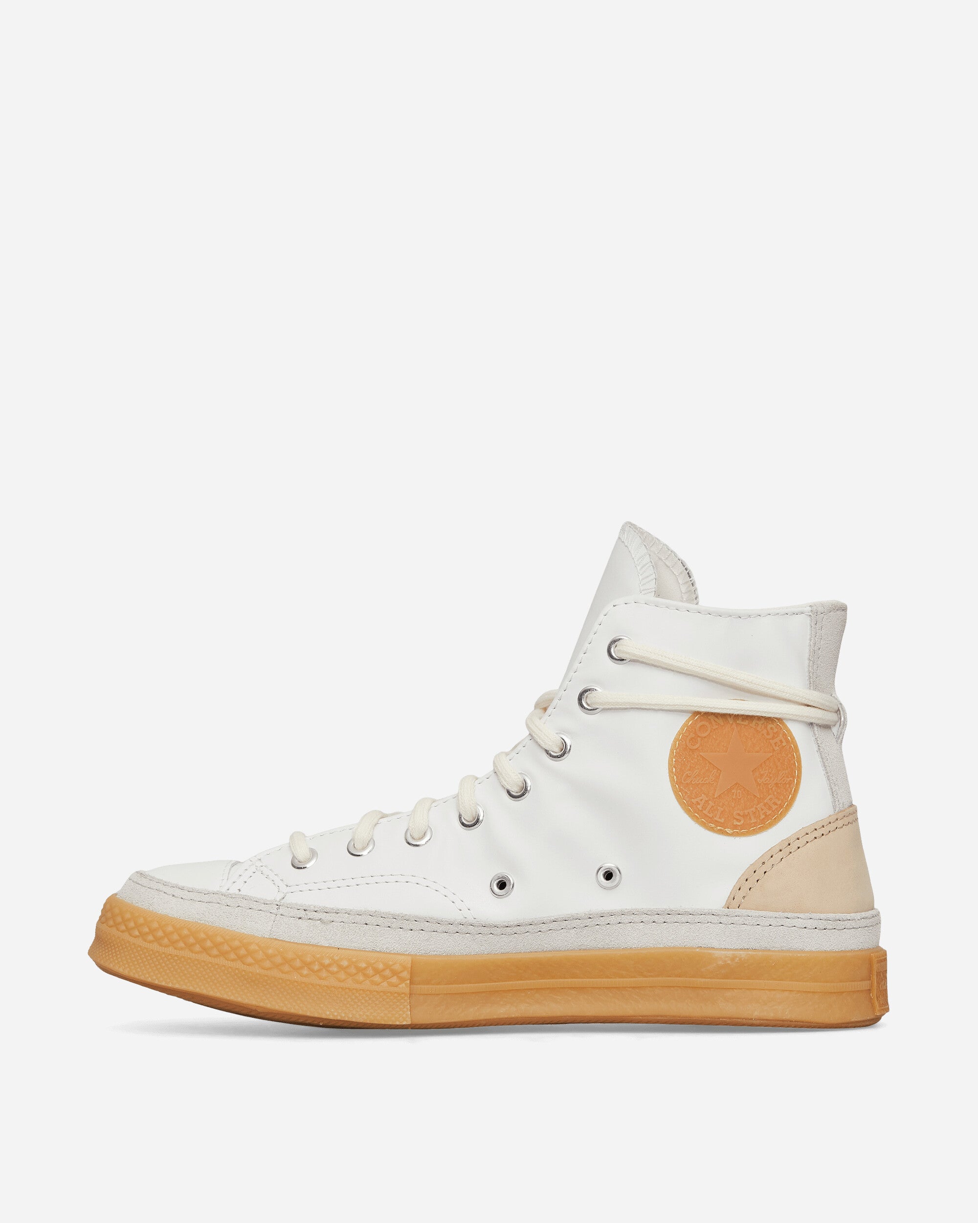Converse Chuck 70 Hi Suede & Leather Sneakers White - Slam Jam 
