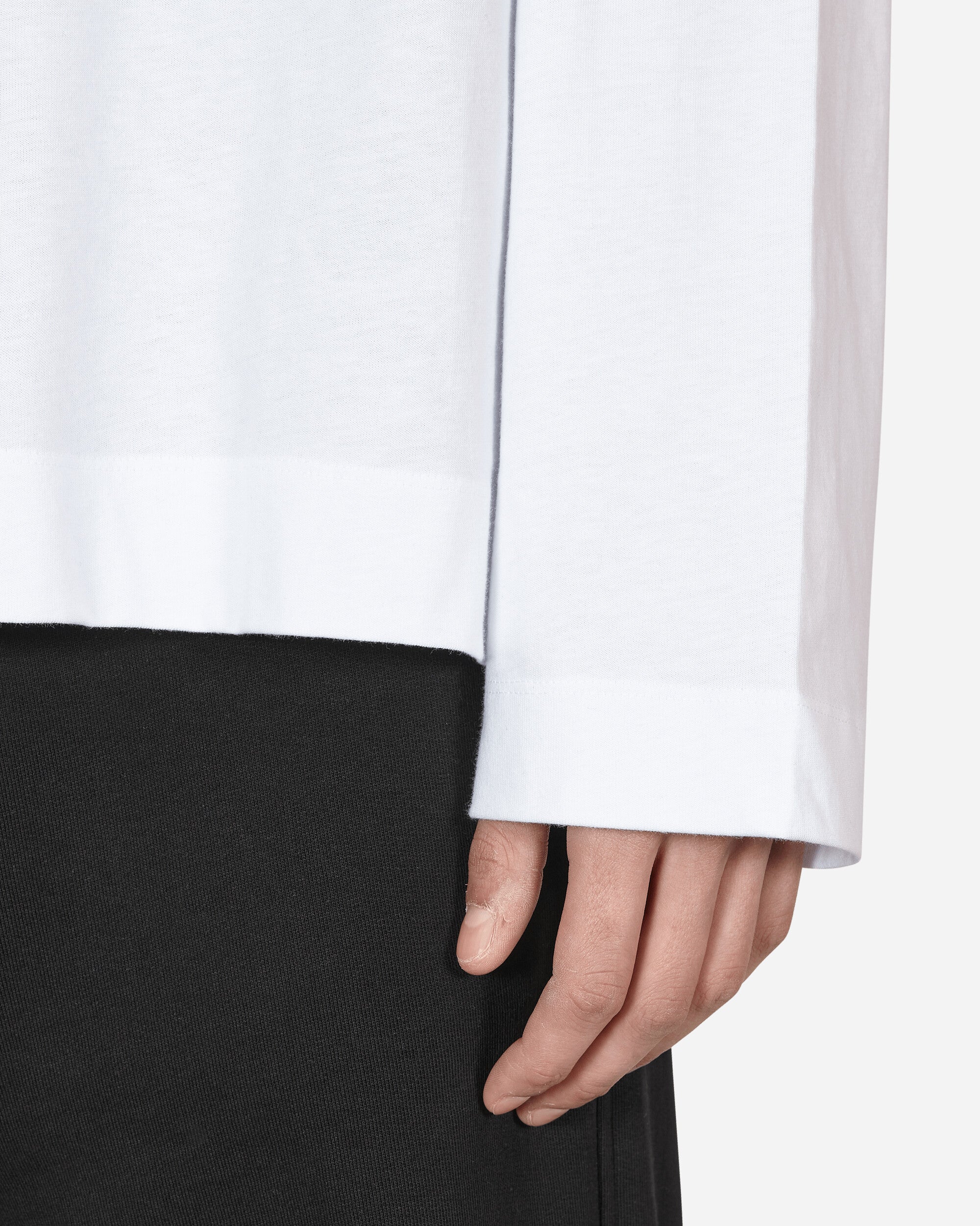 Dries Van Noten Loose Fit Longsleeve T-Shirt White - Slam Jam