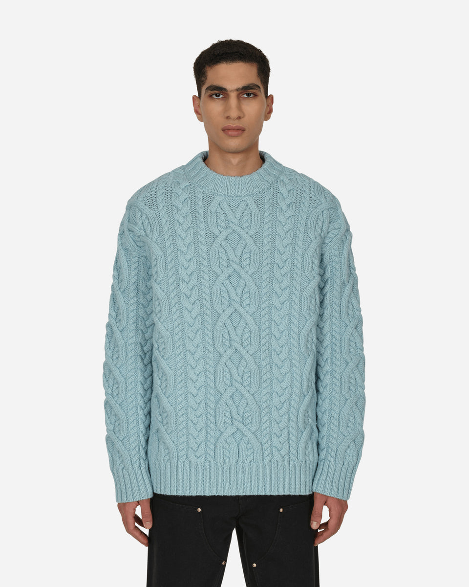 Dries Van Noten Cable Knit Sweater Blue - Slam Jam® Official Store