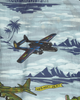 General Admission Santa Monica Airlines Bomber Plane Multi Shirts Shortsleeve SMA07 MULTI