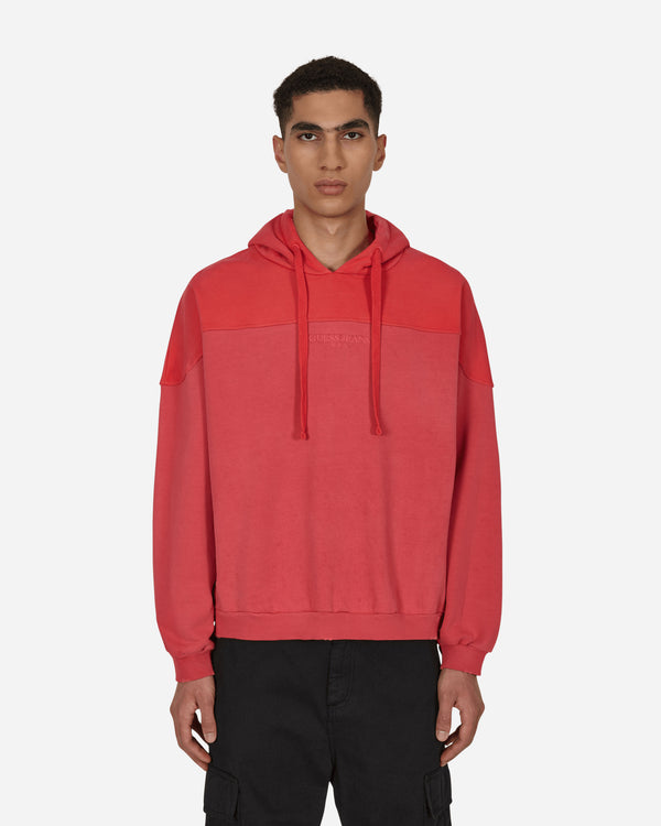 Guess USA - Two Tone Hooded Sweatshirt Red