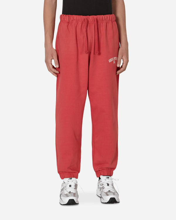 Guess USA - Washed Terry Sweatpants Red
