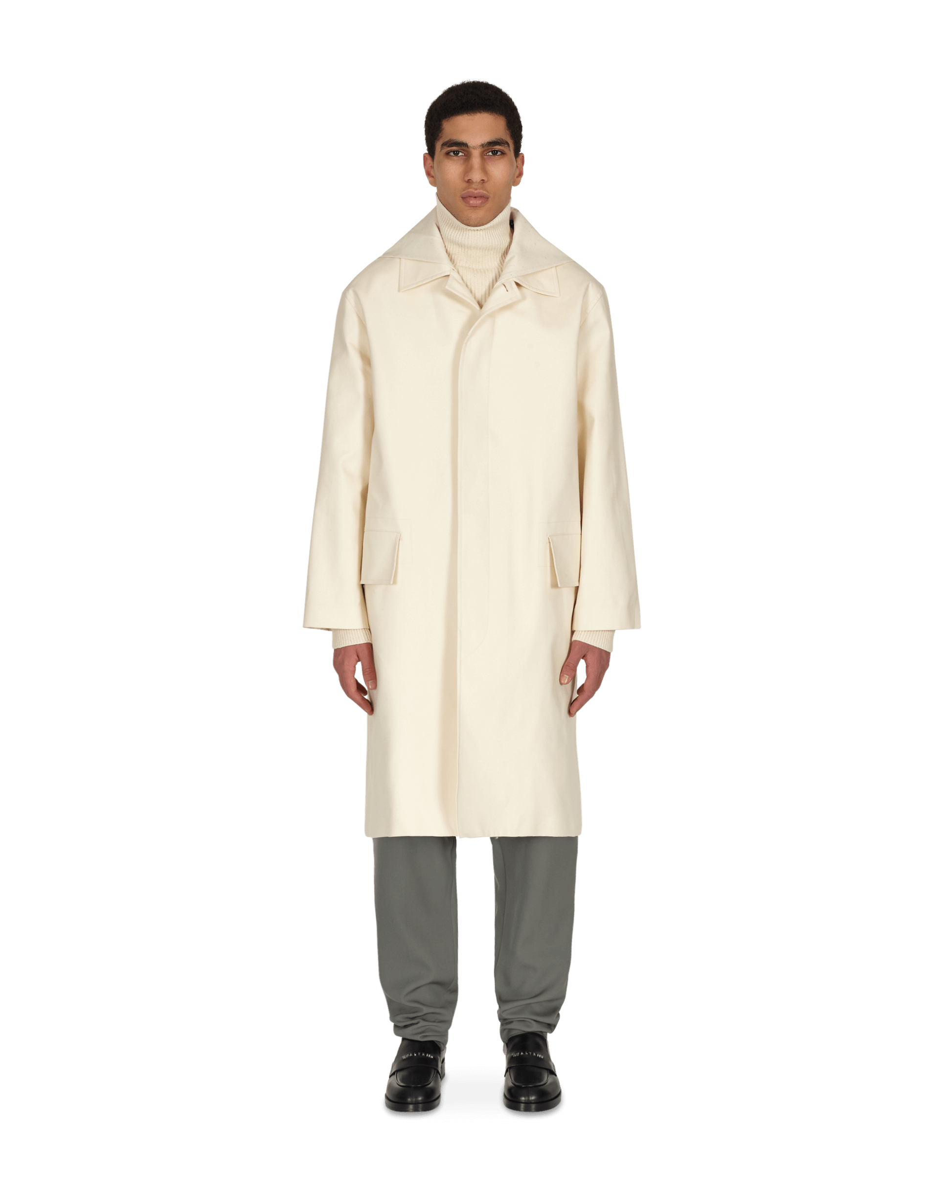 Jil Sander Sport Coat C 02 Detch Coll Cream White Coats and Jackets Coats JSMS430222-MS241600B 280