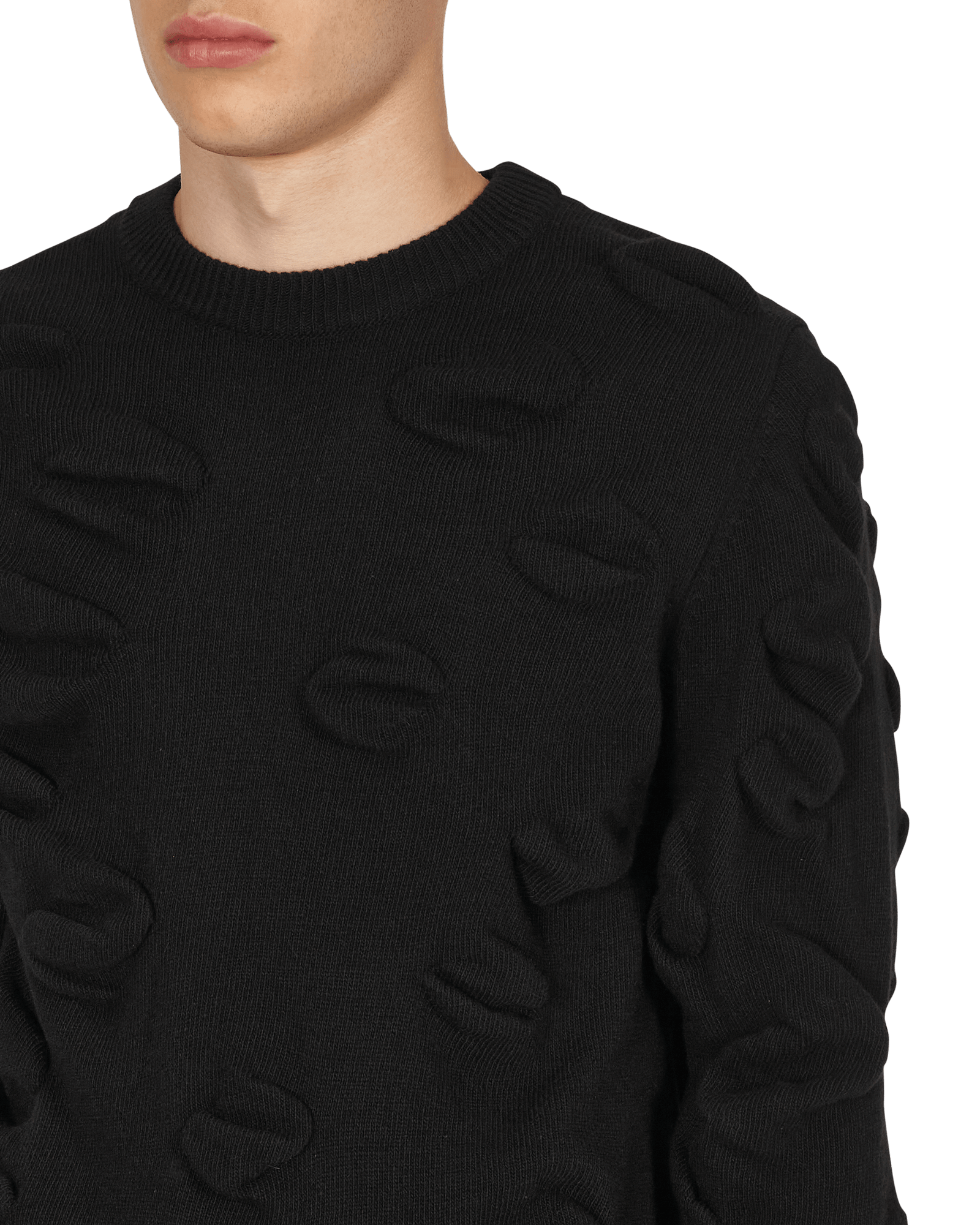 JordanLuca Euphoria Jumper Black Sweatshirts Crewneck 7706803001 001