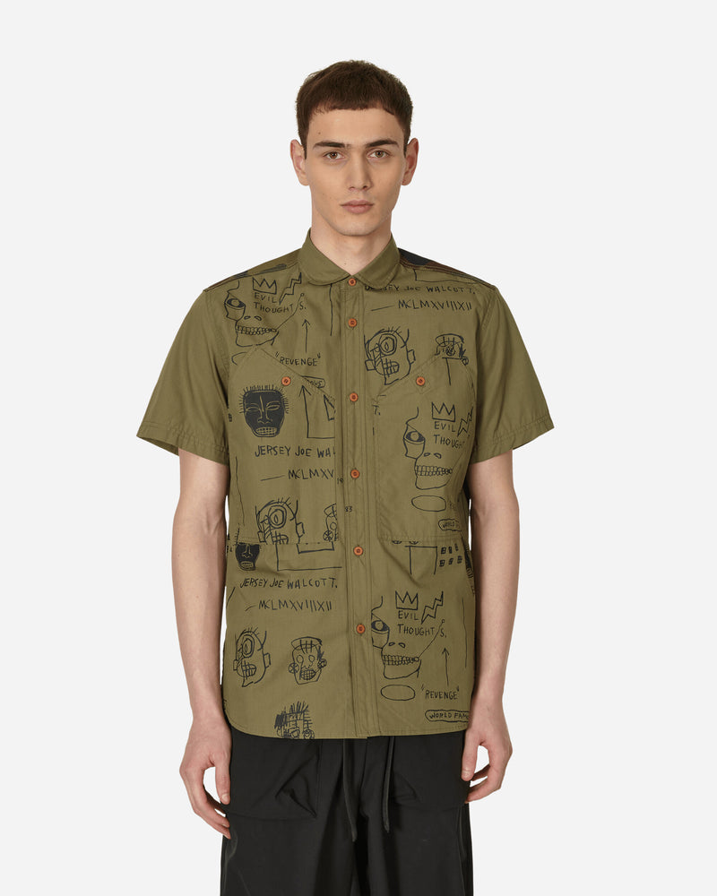 Junya Watanabe MAN Jean-Michel Basquiat Shirt Khaki - Slam Jam