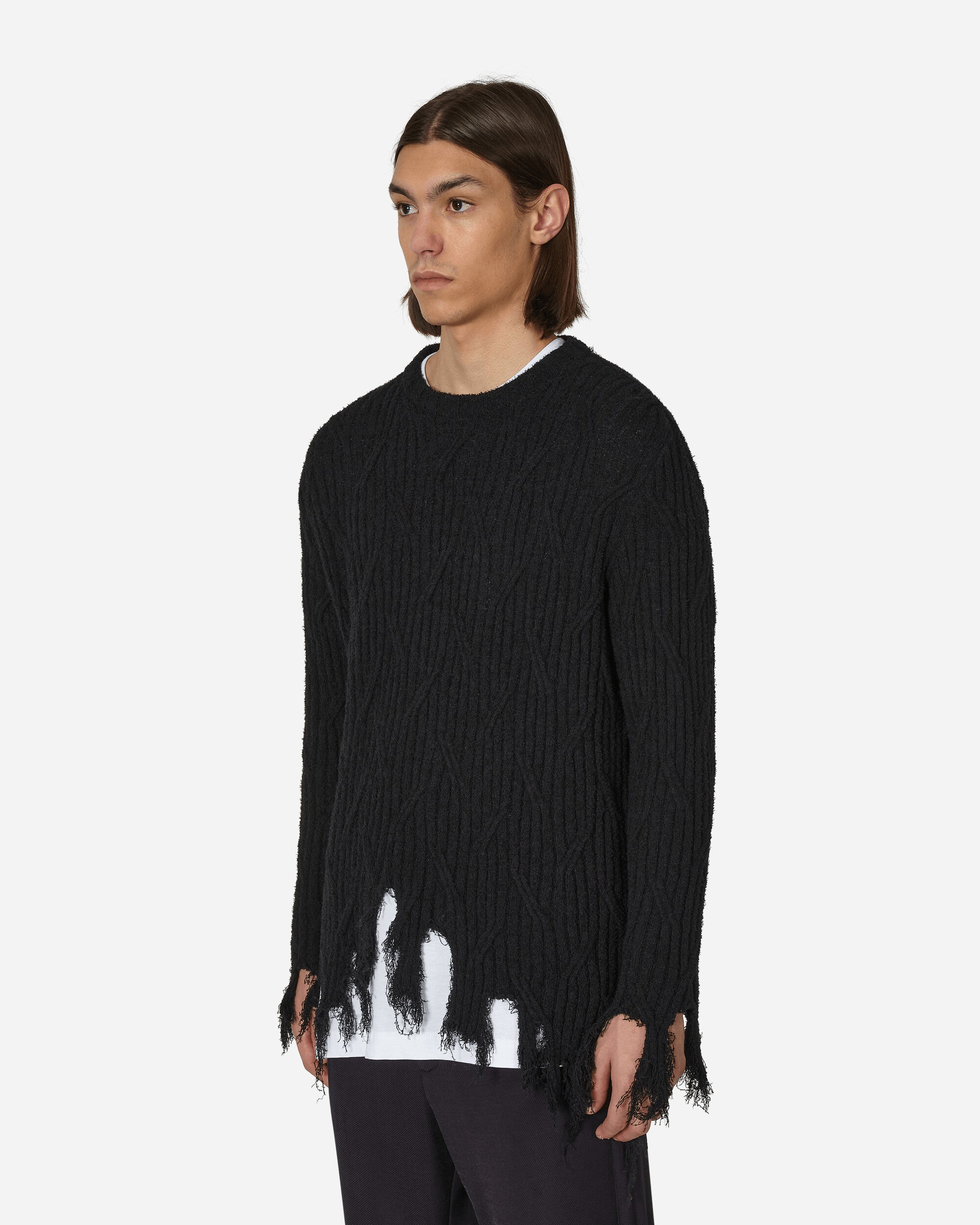 Kiko Kostadinov Cedid Crewneck Sweater Midnight Black - Slam Jam