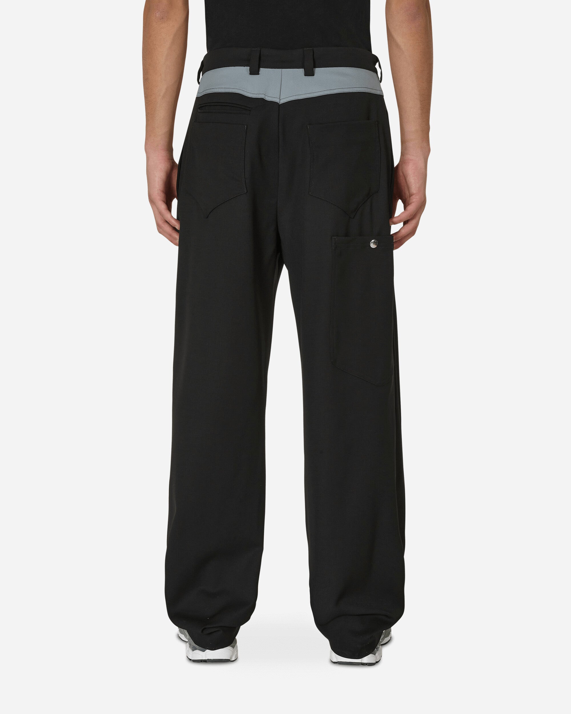 Kiko Kostadinov Kreuk Tailored Trousers Crow Black - Slam Jam