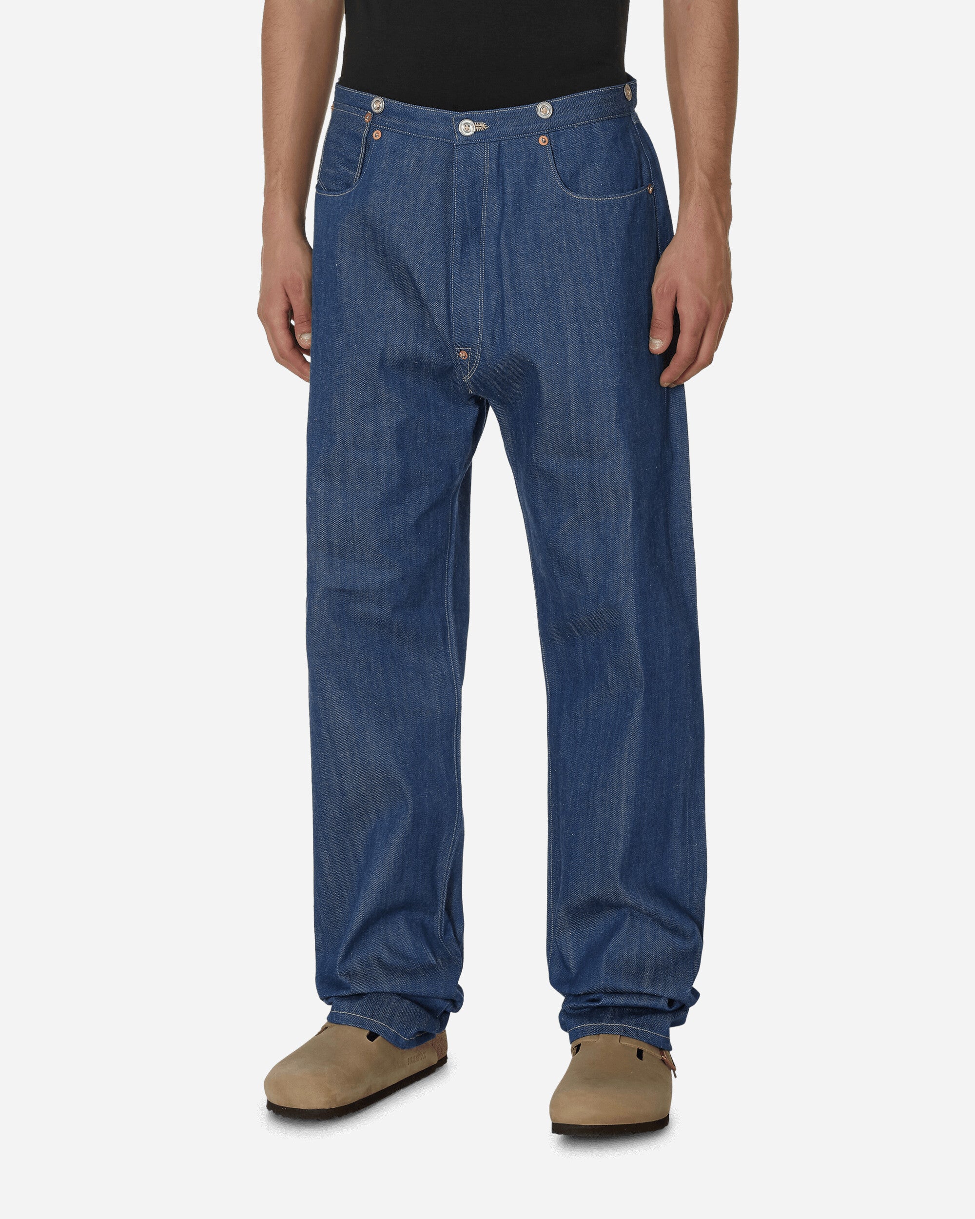 Kenzie straight cutline jeans - Blue wash – NORR