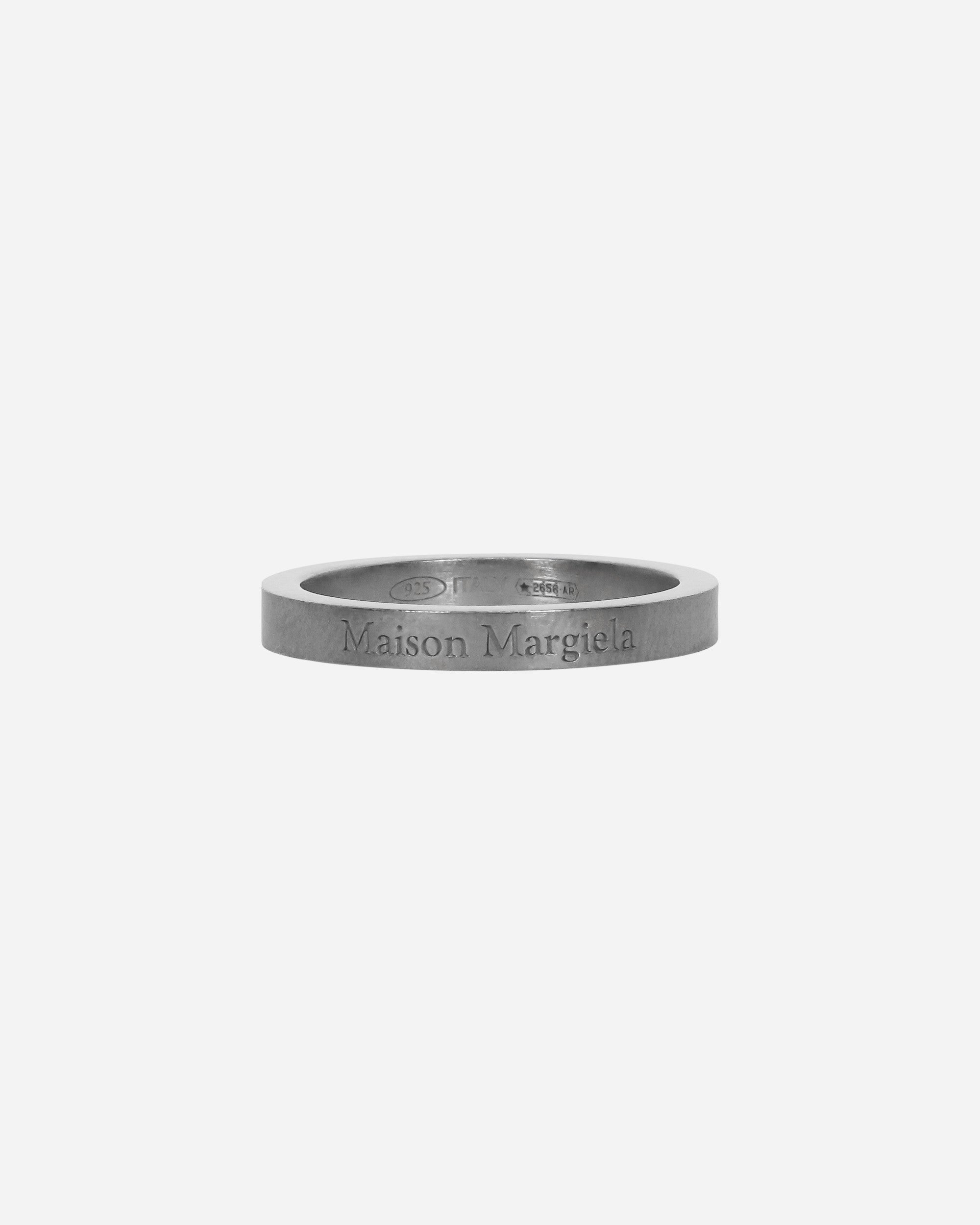 Maison Margiela Logo Ring Silver - Slam Jam Official Store