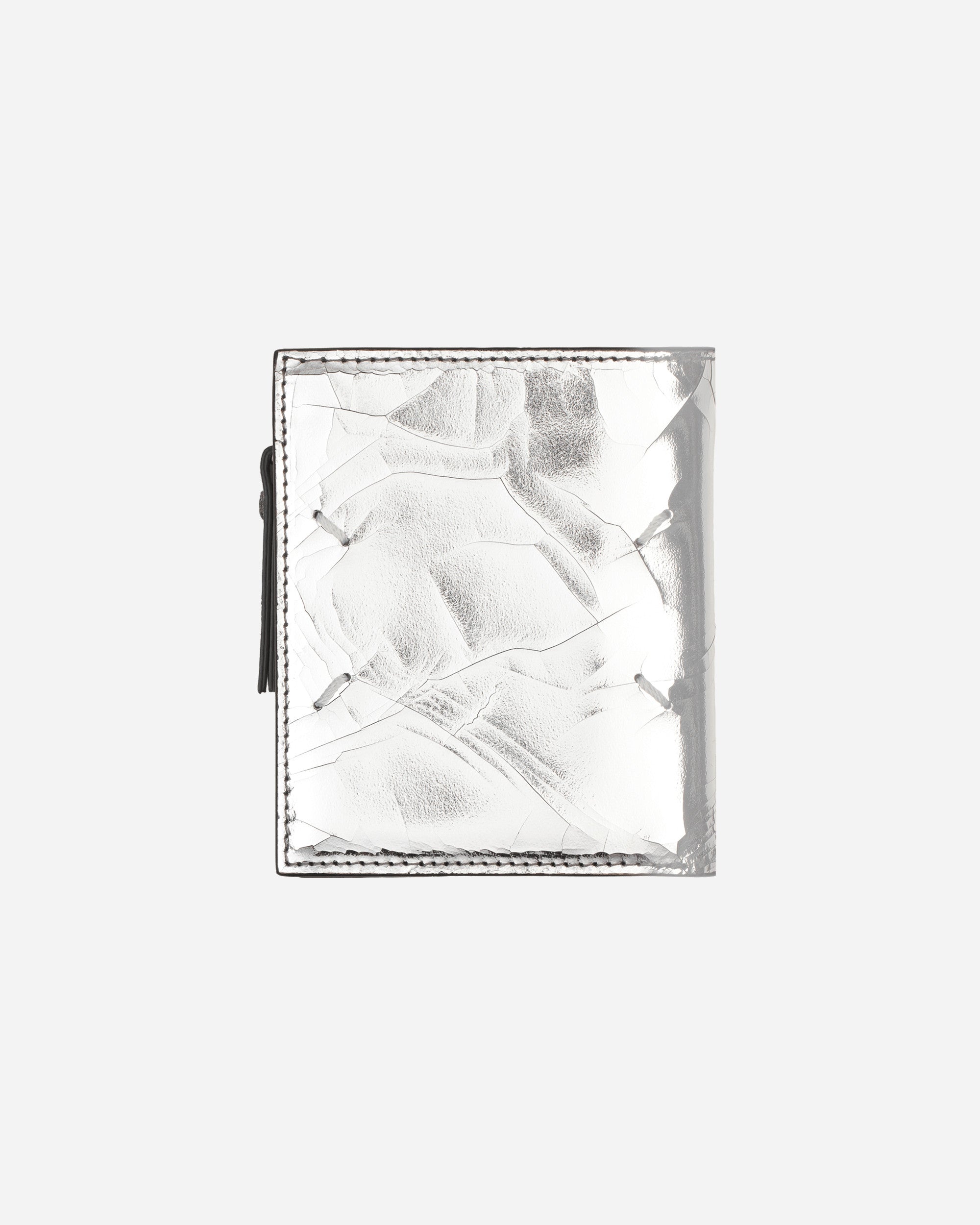 Maison Margiela Mirror Small Flip-Flap Wallet Silver - Slam Jam