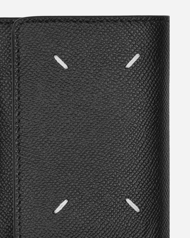 Maison Margiela Four Stitches Compact Wallet Black - Slam Jam