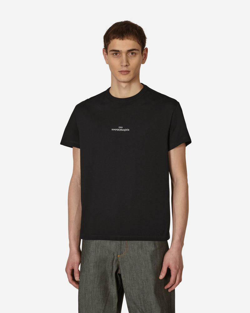 Maison Margiela Reversed Logo T-Shirt Black - Slam Jam Official Store