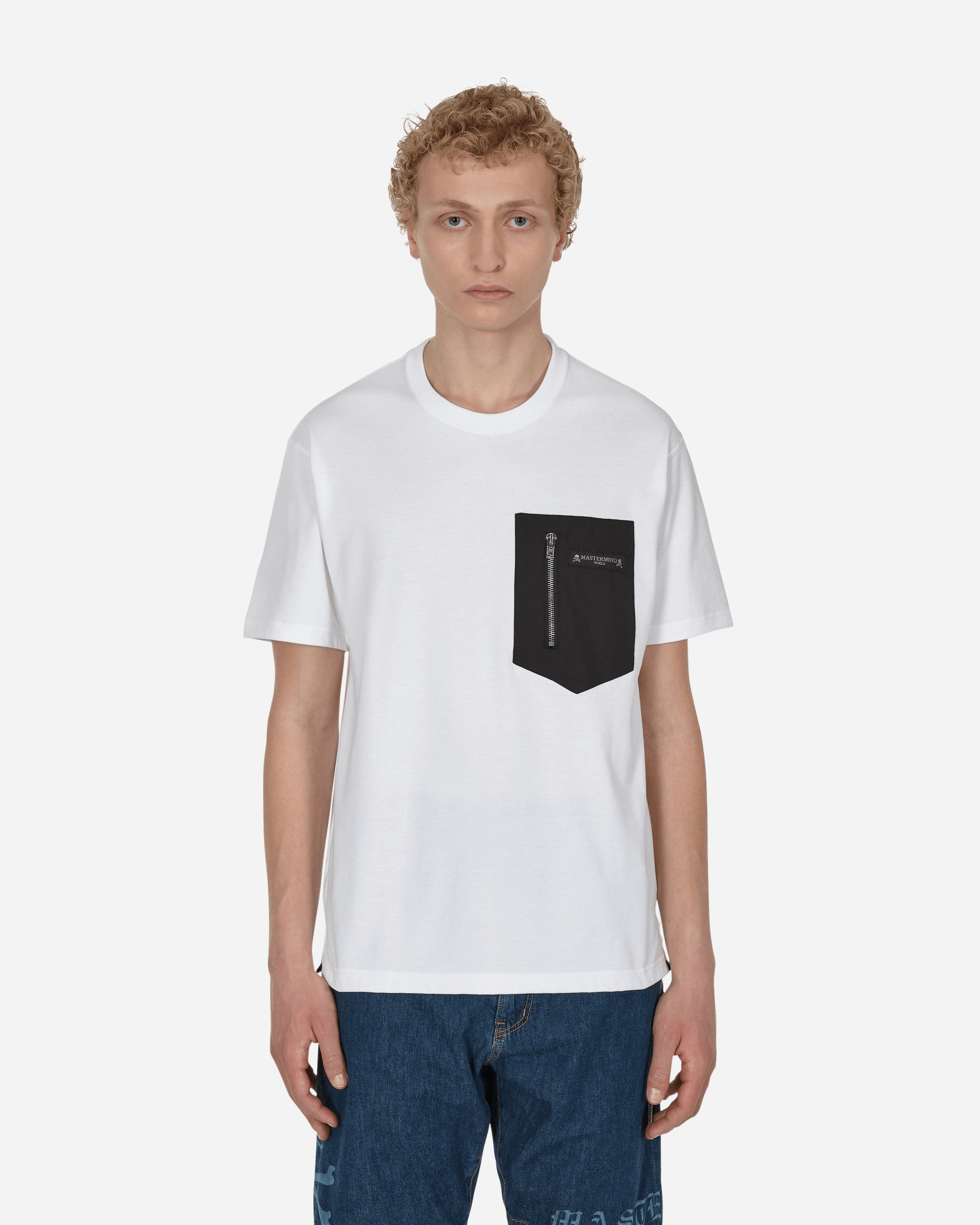 Mastermind World Pocket T-Shirt White - Slam Jam® Official Store