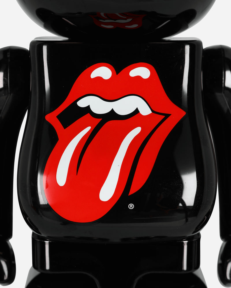 Medicom 100% + 400% The Rolling Stones Lips & Tongue Be@rbrick Black