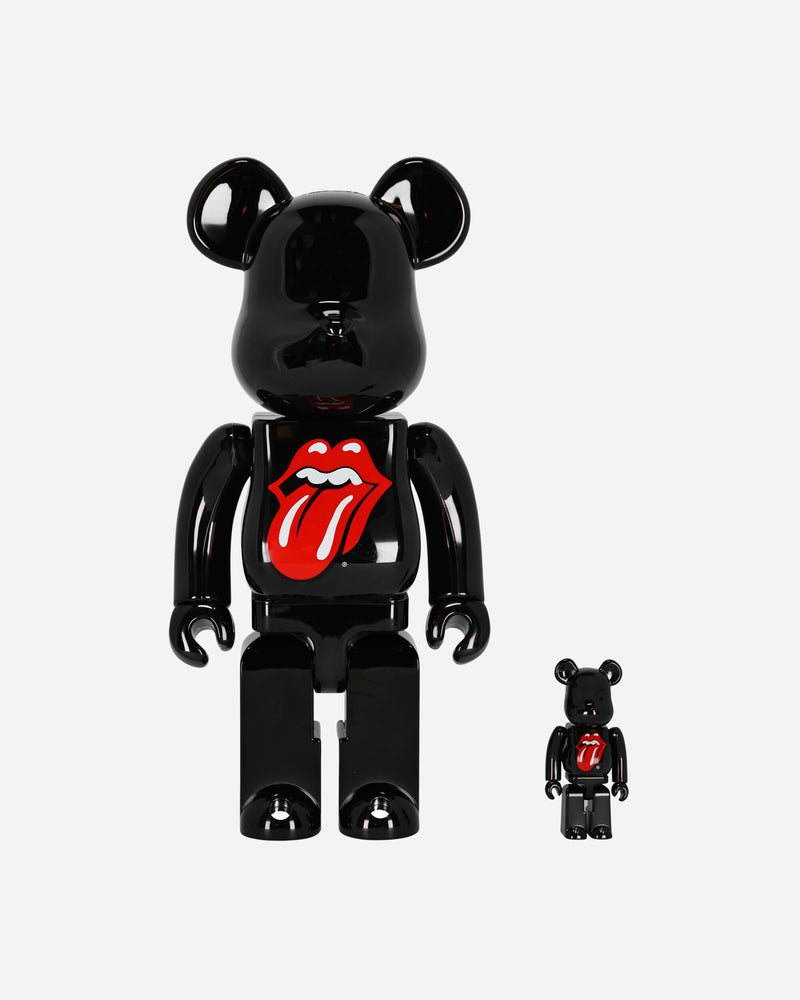 Medicom 100% + 400% The Rolling Stones Lips & Tongue Be@rbrick Black