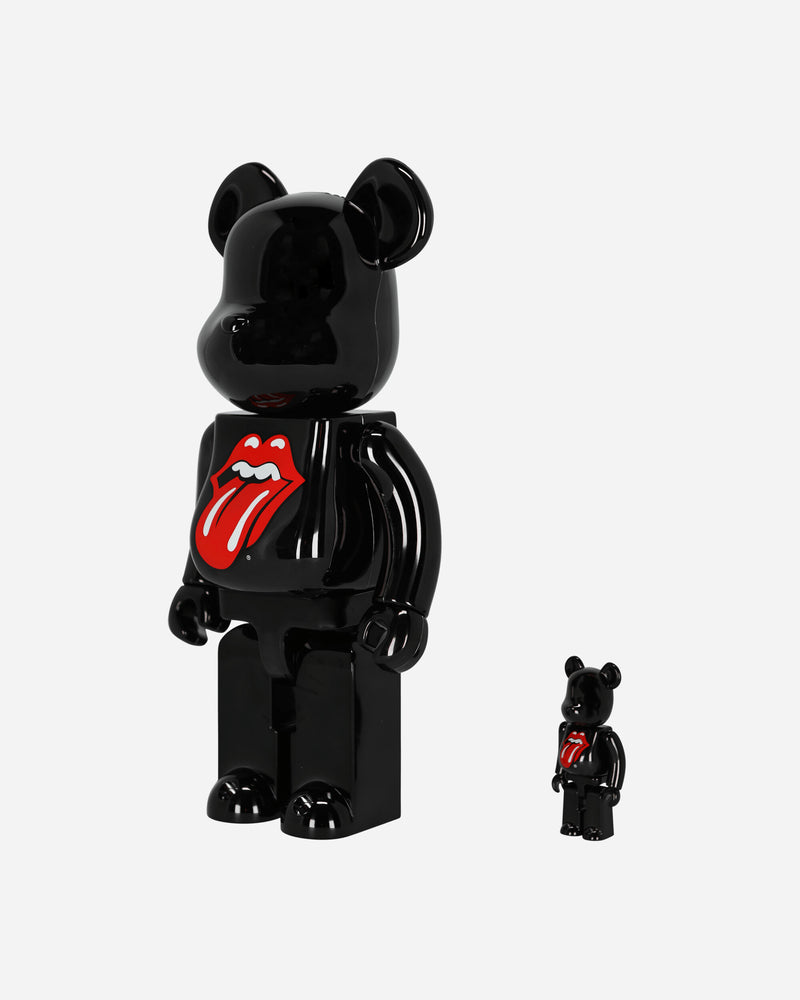 Medicom 100% + 400% The Rolling Stones Lips & Tongue Be@rbrick Black