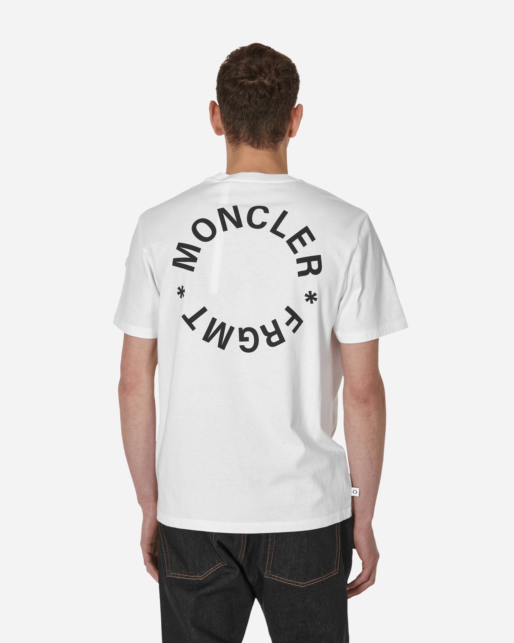 Moncler Genius FRGMT Logo T-Shirt White - Slam Jam Official Store