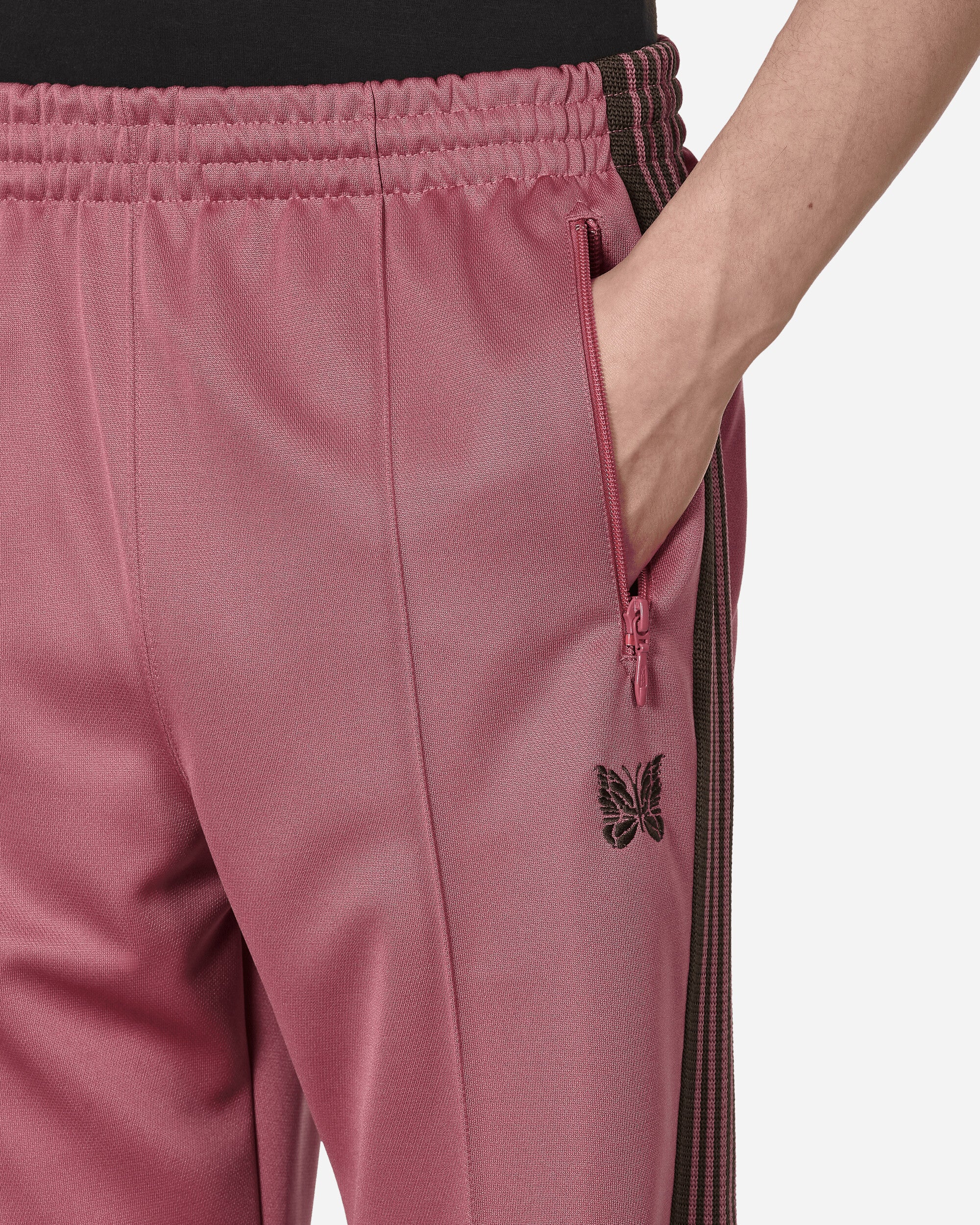 Needles Poly Smooth Track Pants Smoke Pink - Slam Jam Official Store
