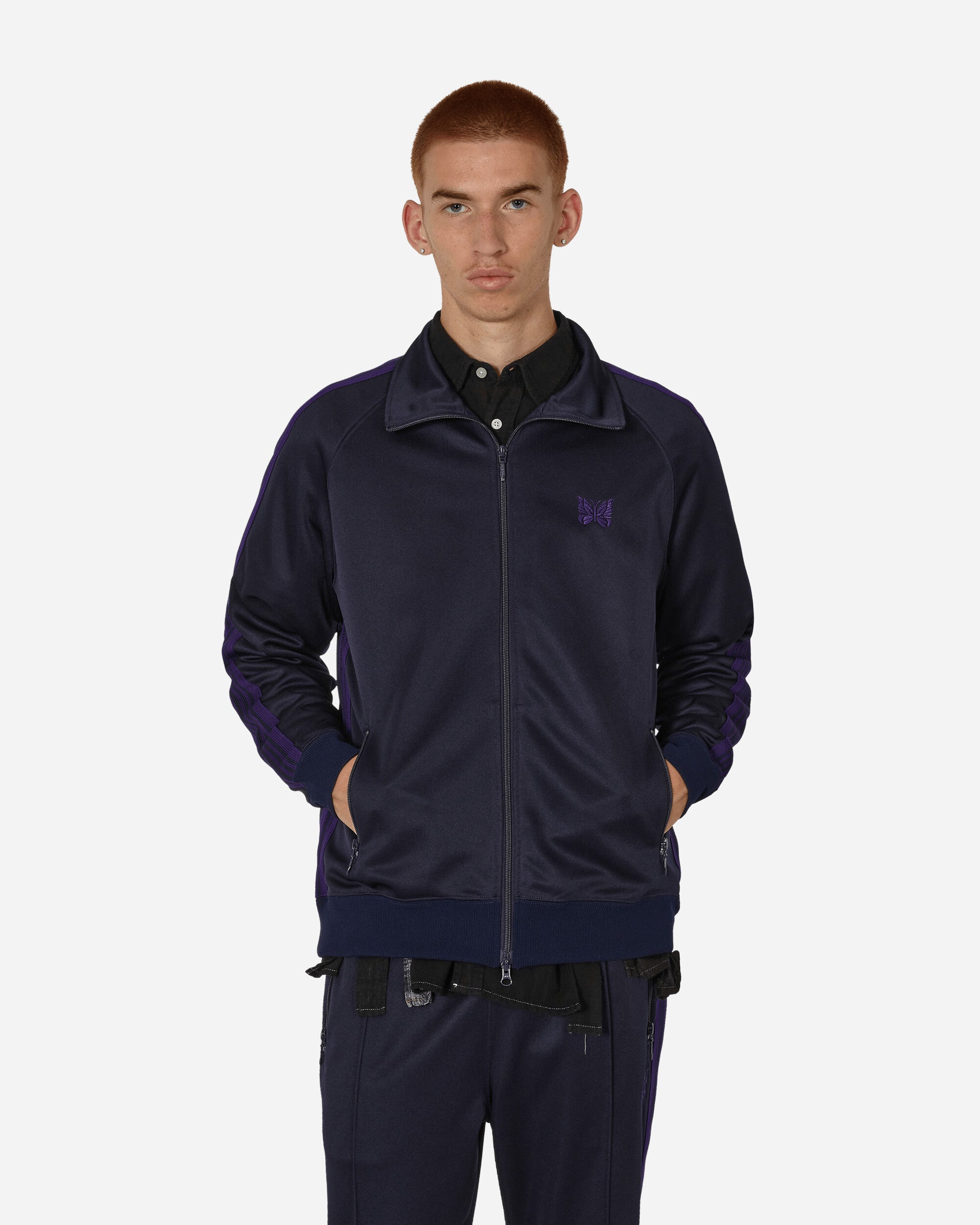 Needles Poly Smooth Track Jacket Navy - Slam Jam® Official Store