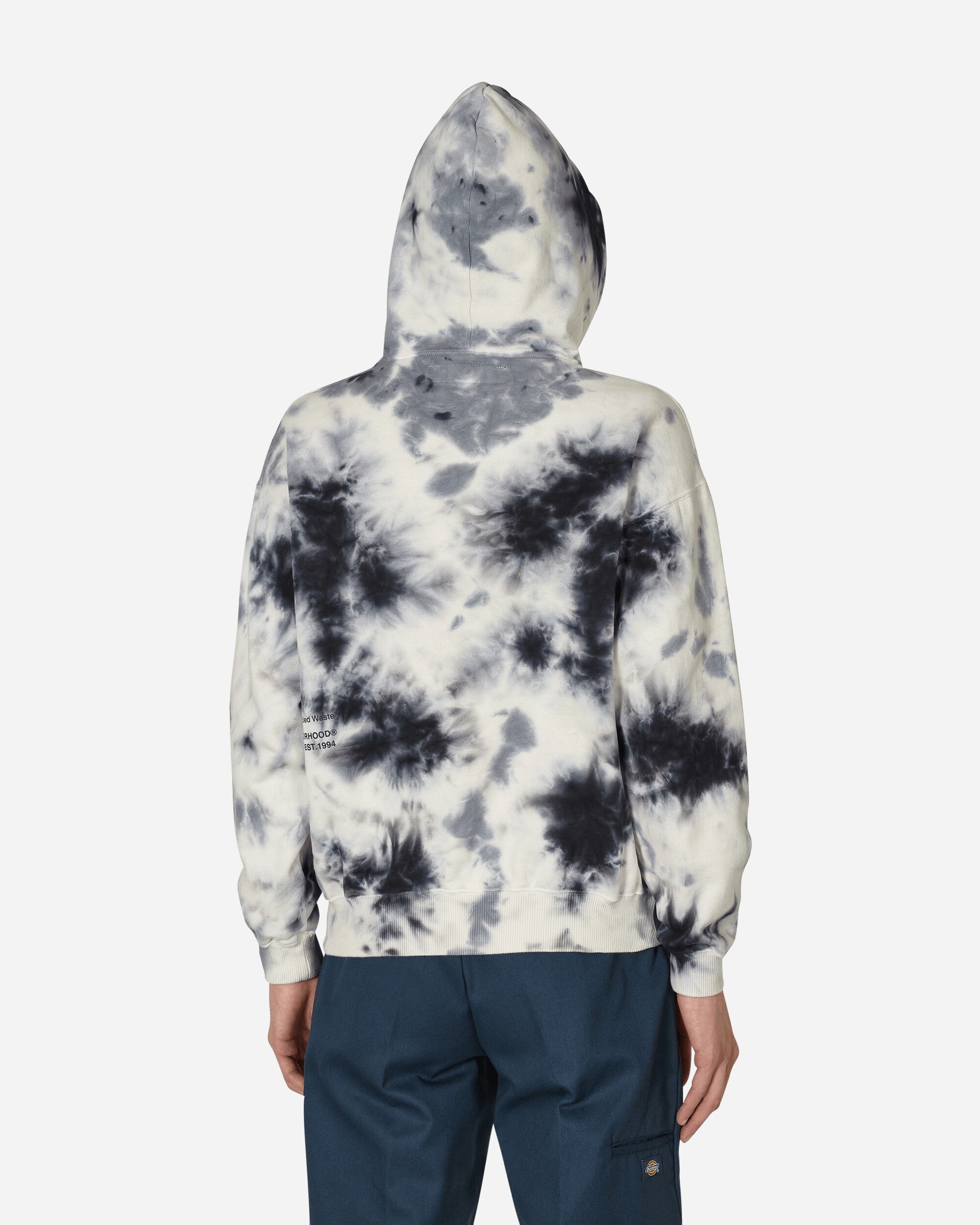 Neighborhood Tie-Dye Hooded Sweatshirt Black - Slam Jam Official Store