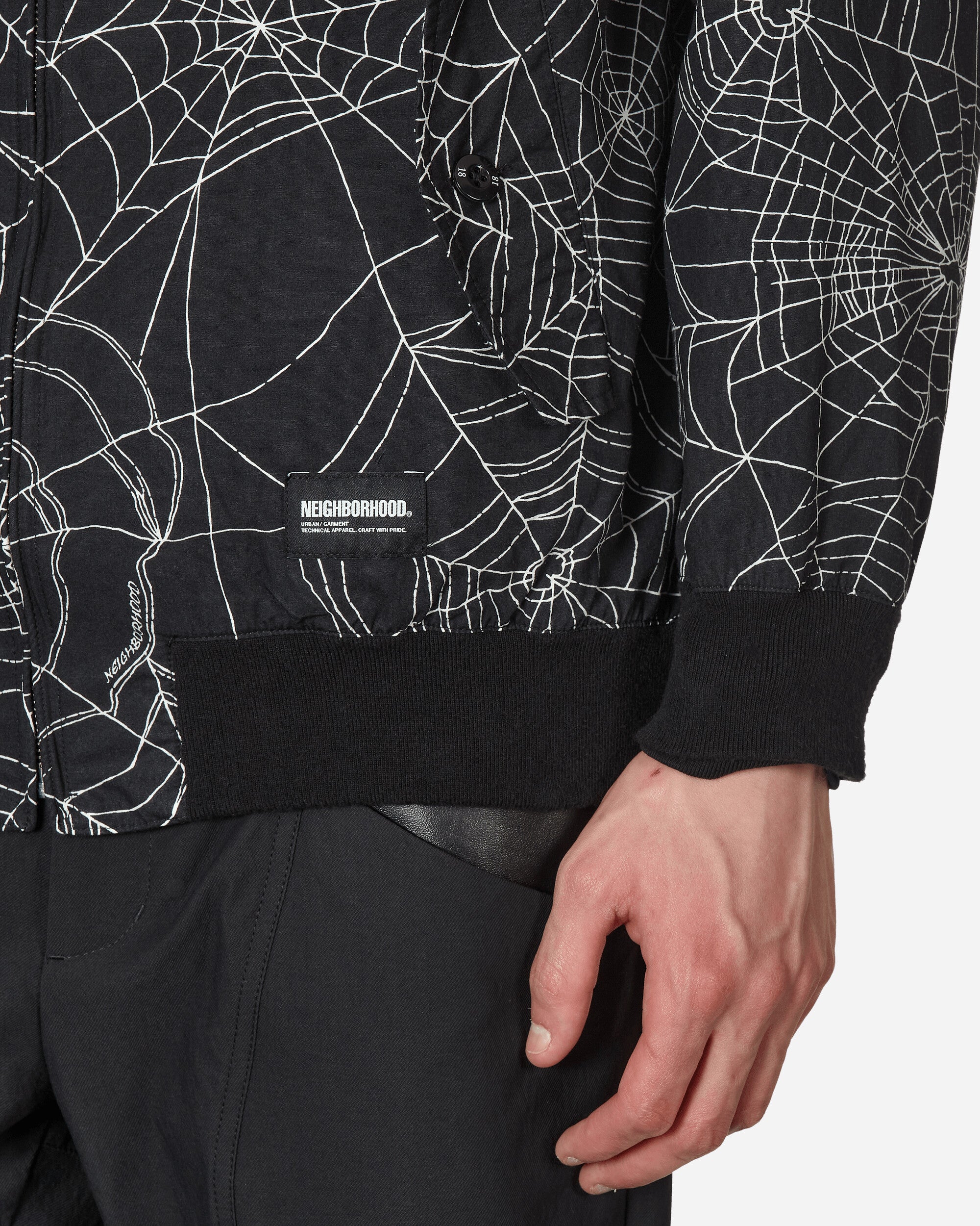 Neighborhood Spiderweb Work Jacket Black - Slam Jam Official Store