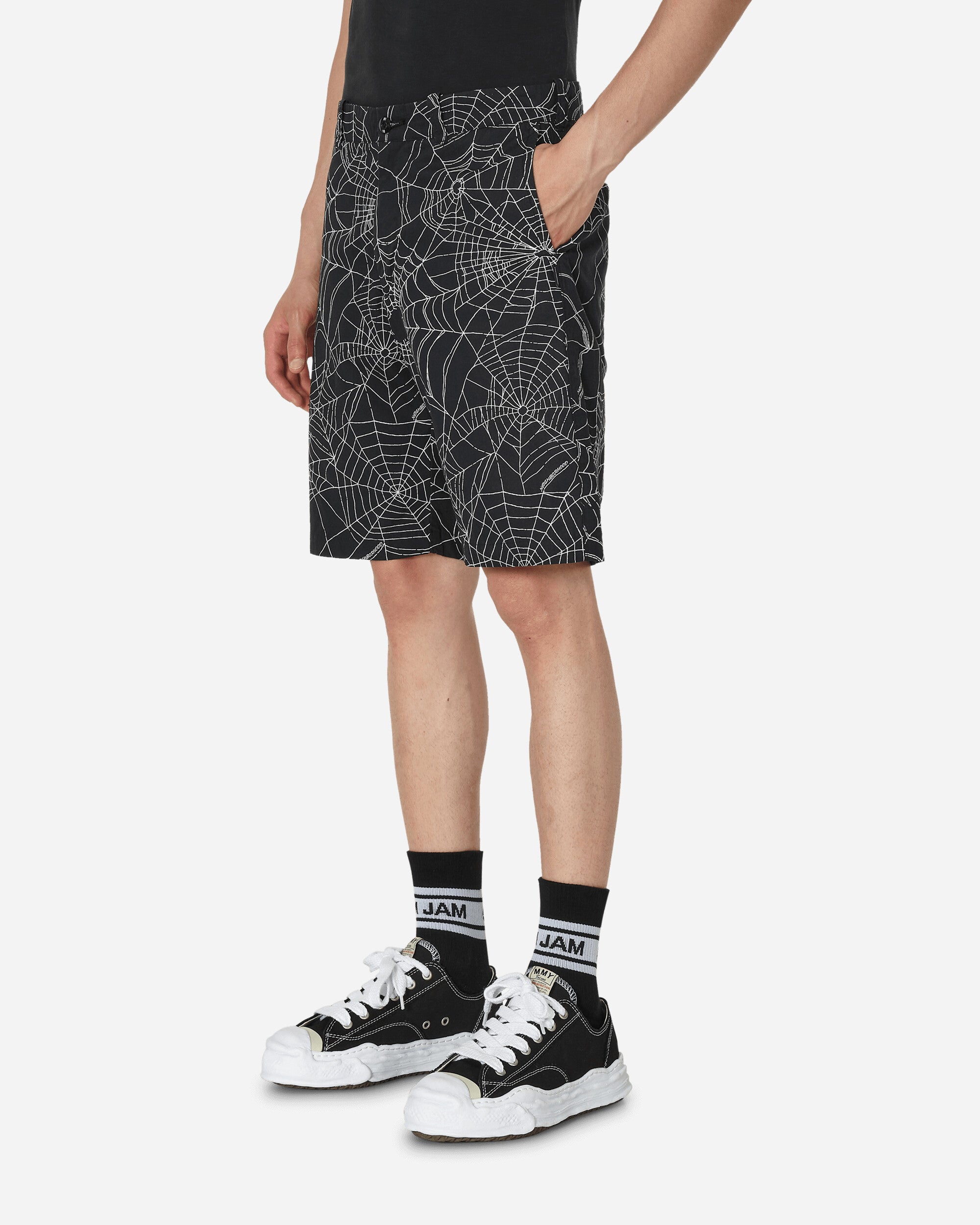 Neighborhood Spiderweb Shorts Black - Slam Jam Official Store