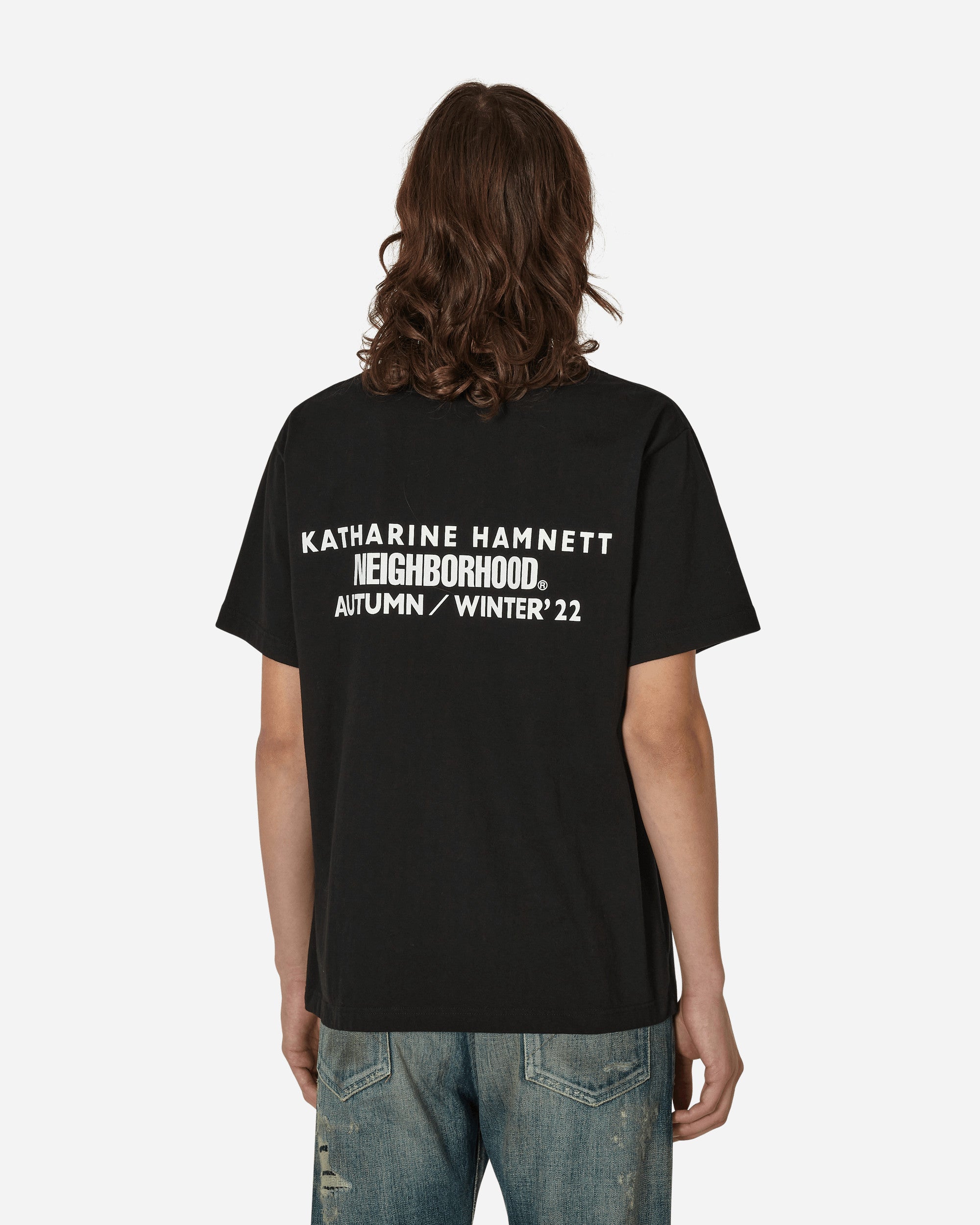 Neighborhood Katharine Hamnett T-Shirt Black - Slam Jam Official Store