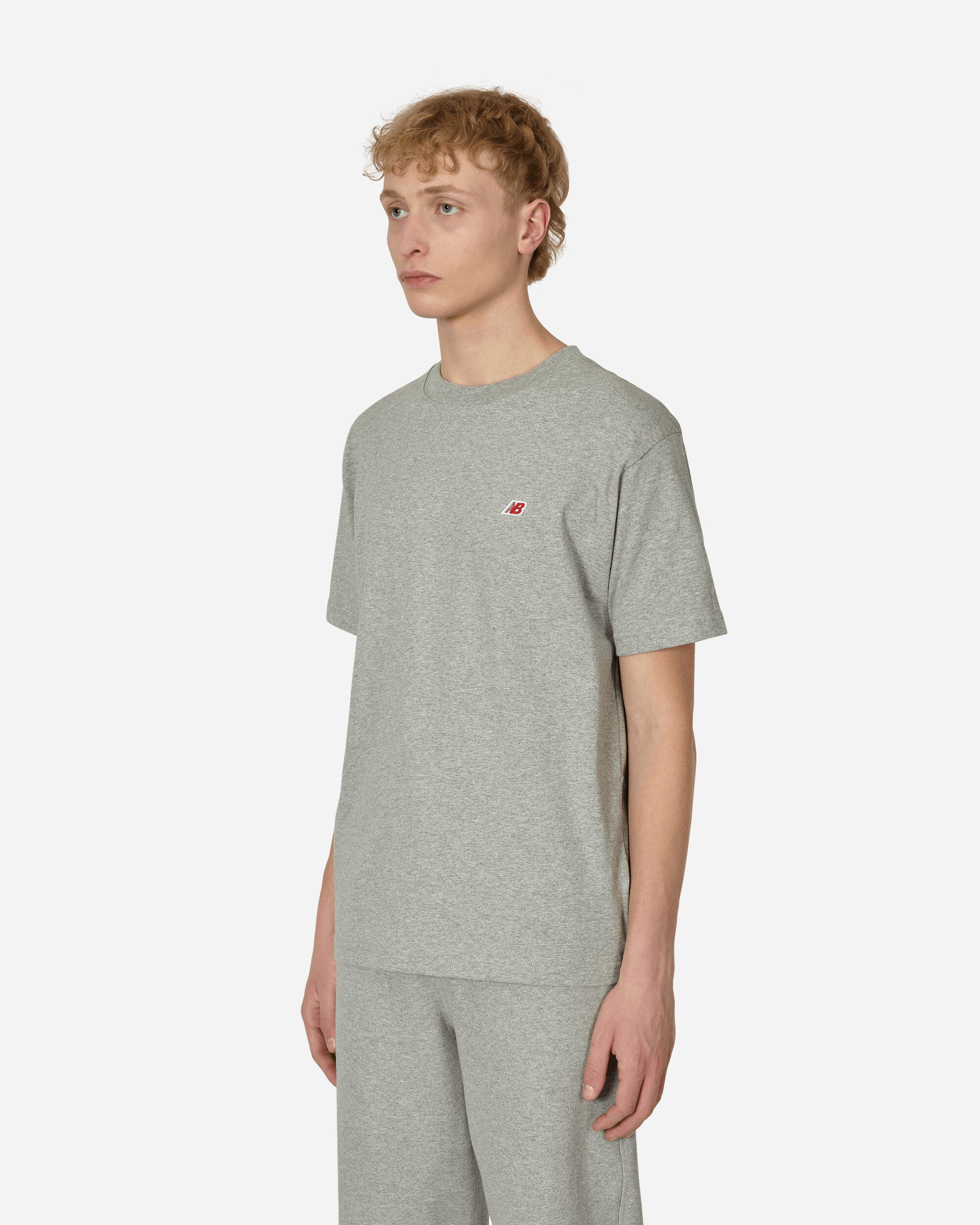 New Balance Made Short Sleeve Tee - Athletic Grey  - T-Shirt Mc Grey T-Shirts Shortsleeve MT21543AG