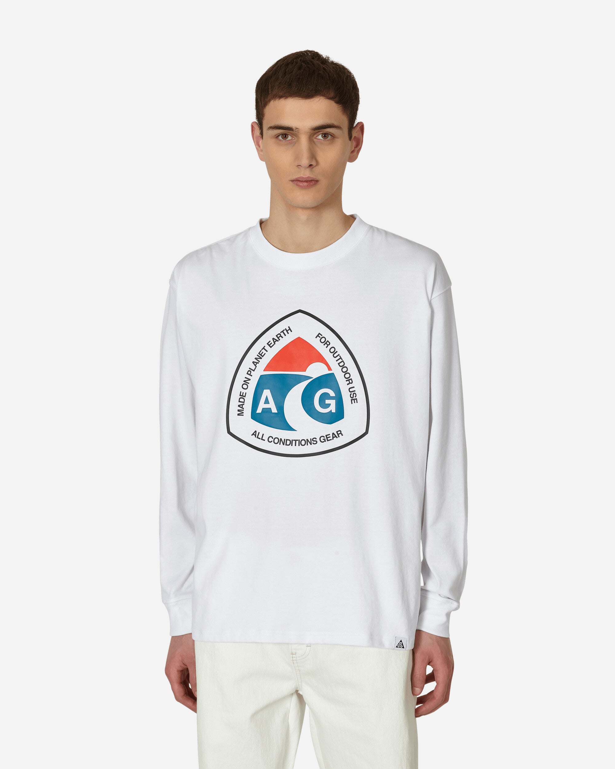 Nike Acg Ls Tee Outdoor Sign White T-Shirts Longsleeve DX9450-100