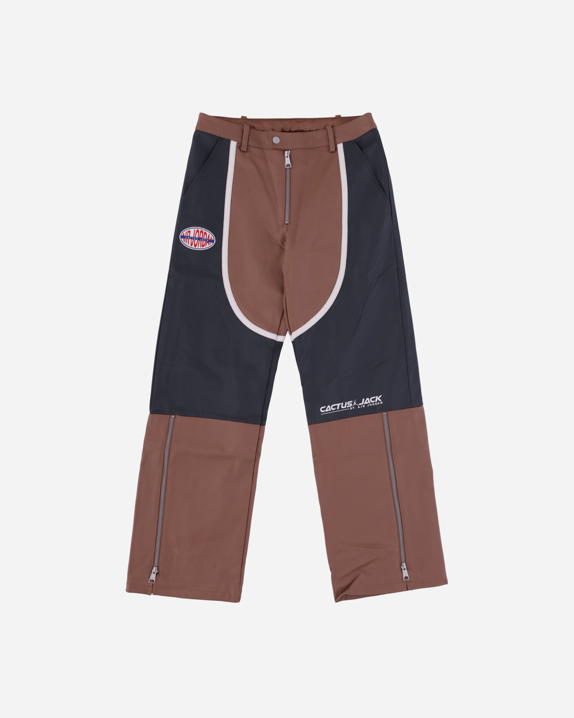 Travis Scott WMNS Leather Trousers Archaeo Brown / Dark Smoke Grey