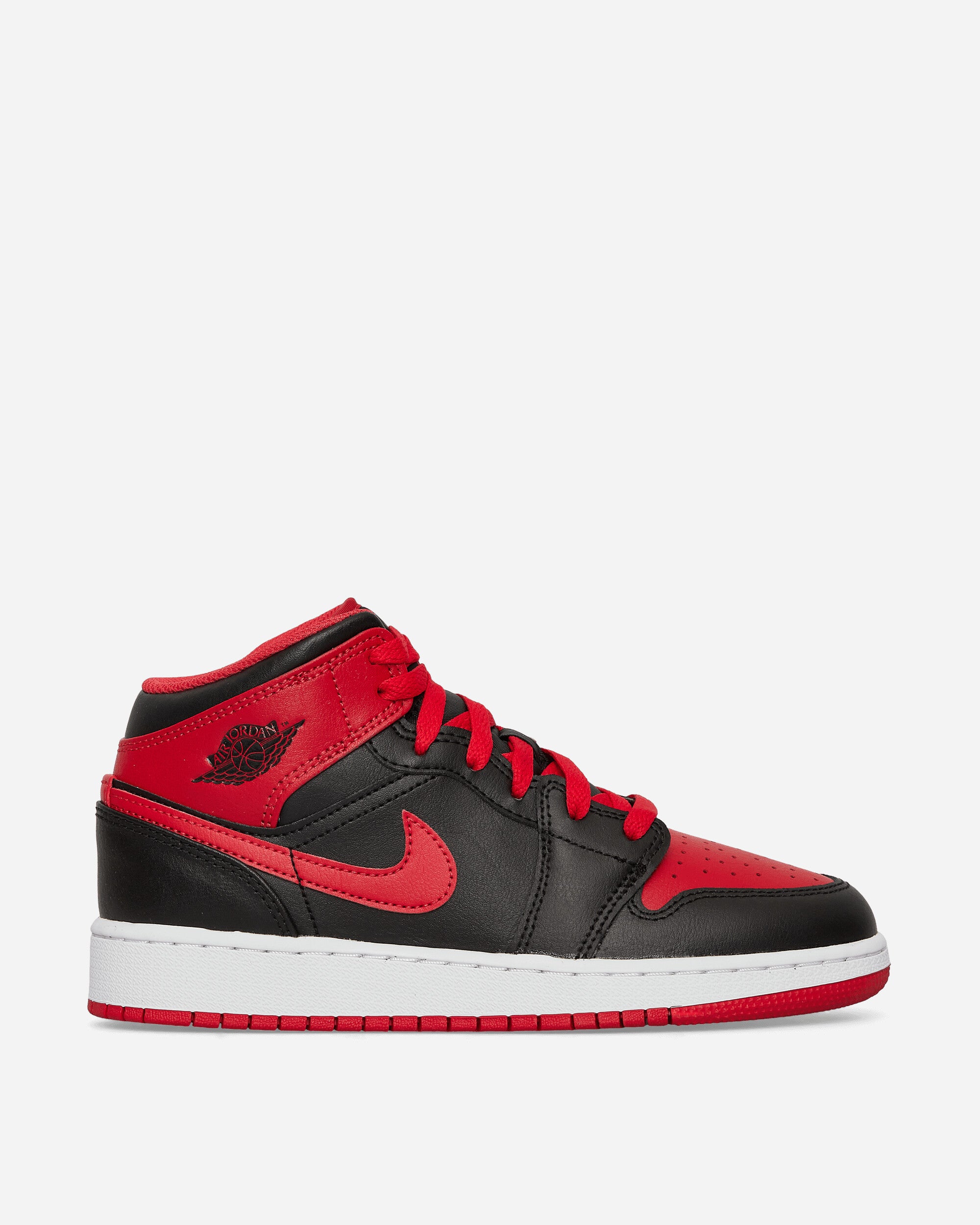 Nike Jordan Air Jordan 1 Mid (Gs) Black/Fire Red Sneakers Mid DQ8423-060