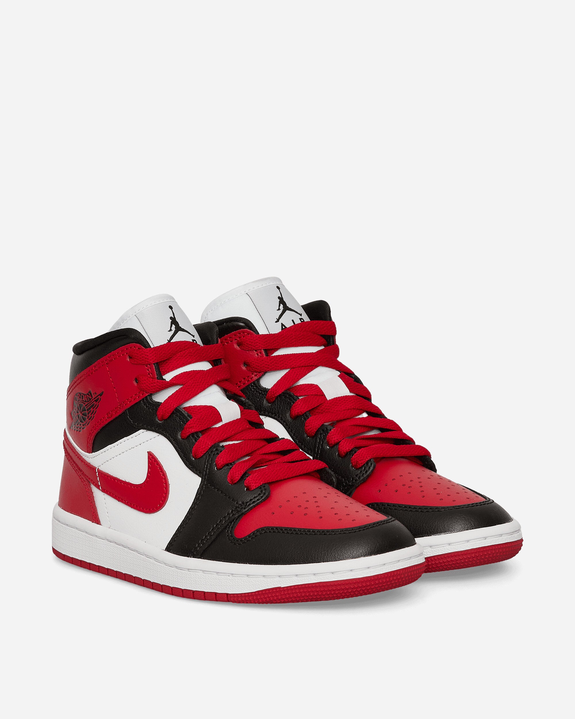 Nike Jordan WMNS Air Jordan 1 Mid Sneakers Black / Gym Red / White