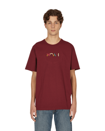 Noah Sign Tee Athletic Maroon T-Shirts Shortsleeve T010FW21 AMN