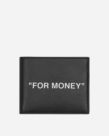 Off-White Leather Diagonals Compact Wallet - Black - One Size