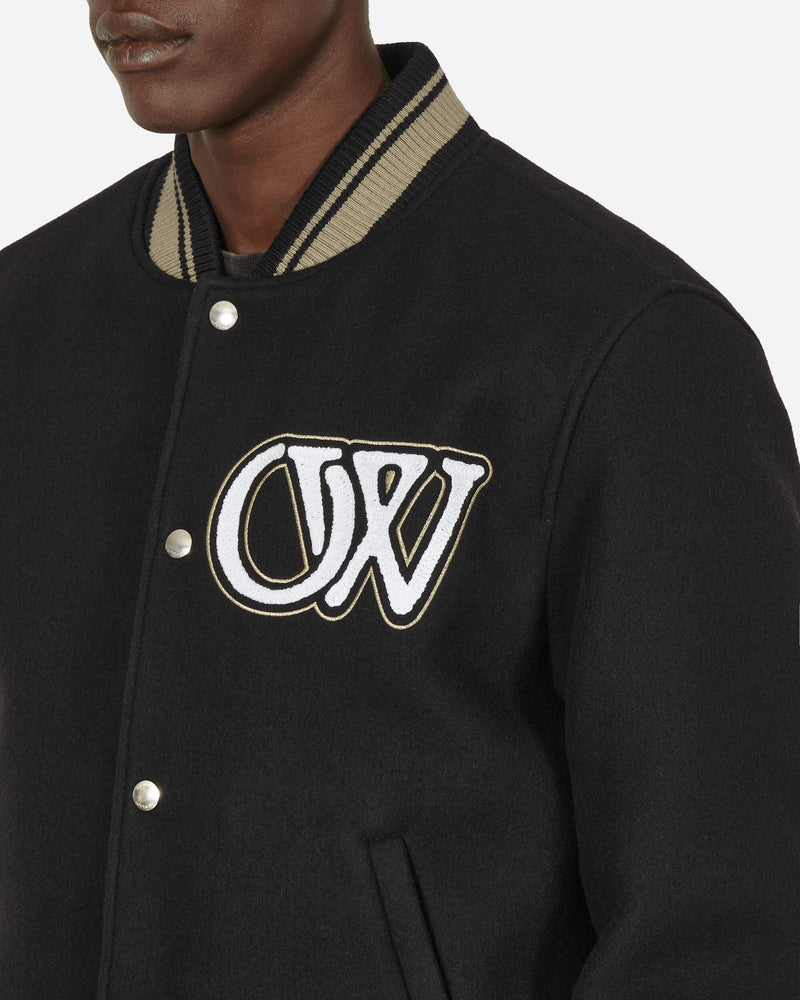 Off-White Cryst Moon Phase Varsity Jacket Black - Slam Jam