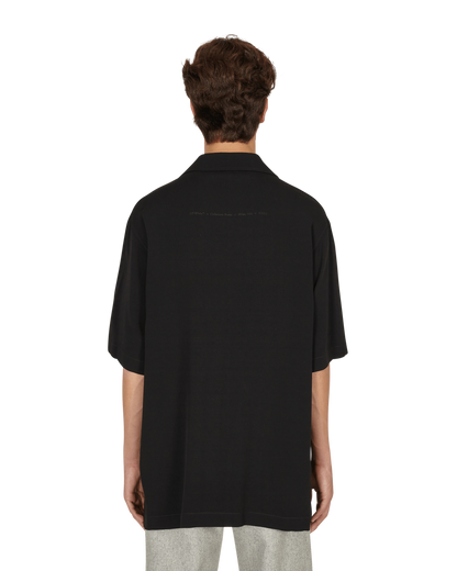 Off-White Cut Here Logo Holiday Shirt Black Black  Shirts Longsleeve OMGA196F21FAB002 1010