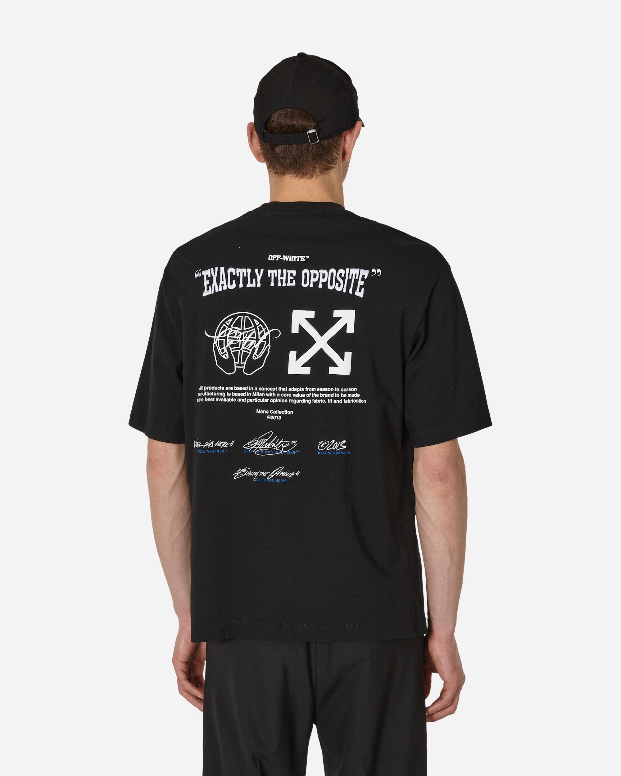 Off-White Exactly The Opposite Oversized Skate T-Shirt Black