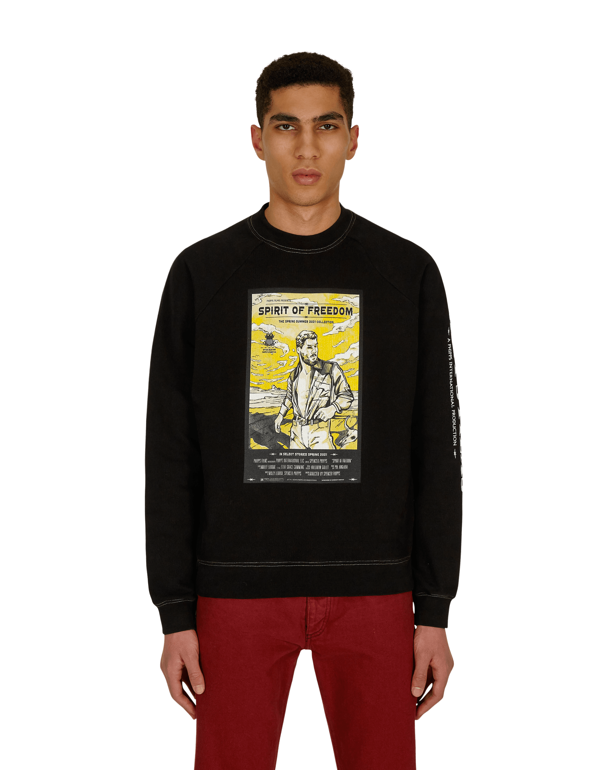 Phipps Movie Merch Crewneck Sweatshirt Black - Slam Jam Official Store