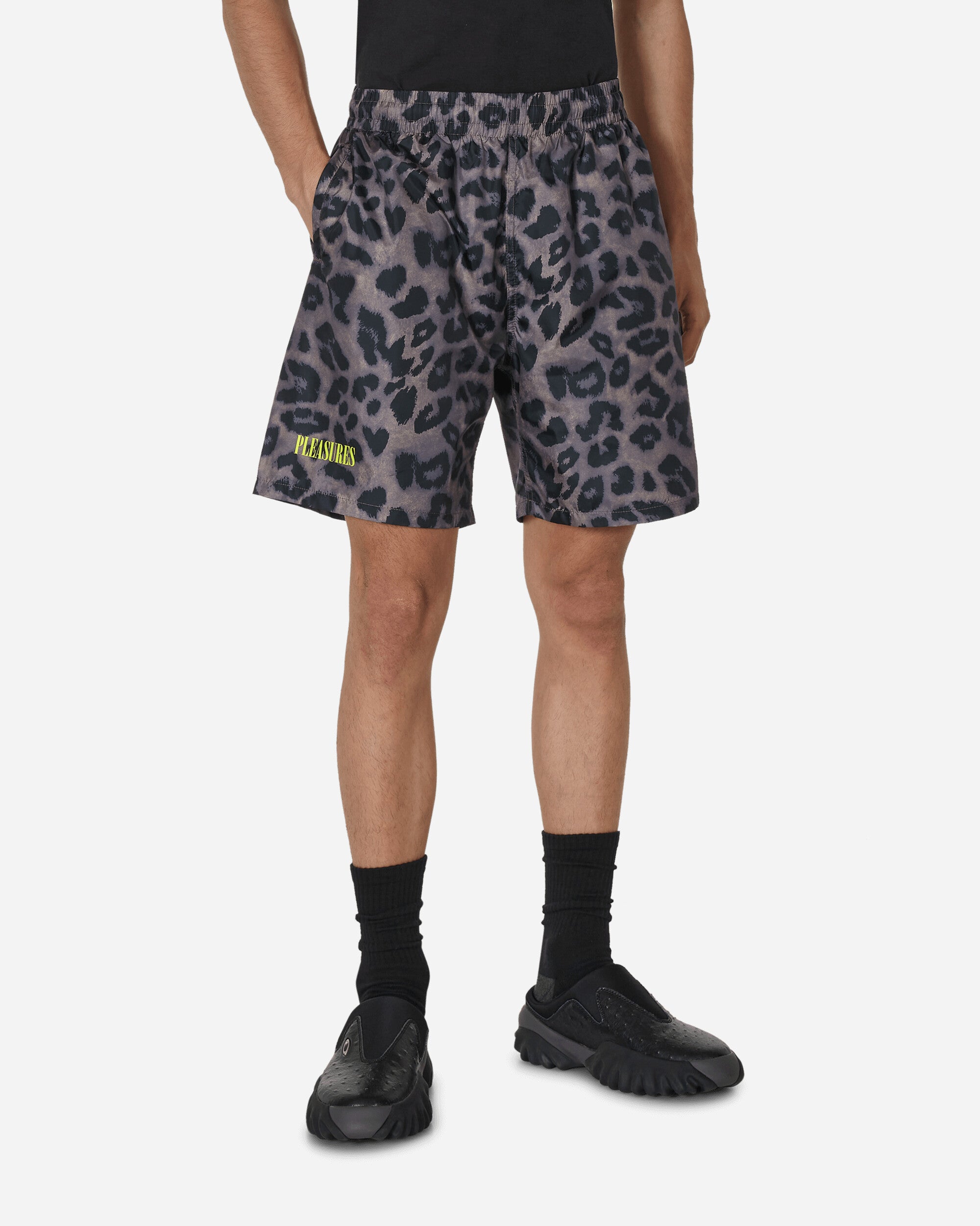 Pleasures Leopard Running Shorts Brown - Slam Jam® Official Store