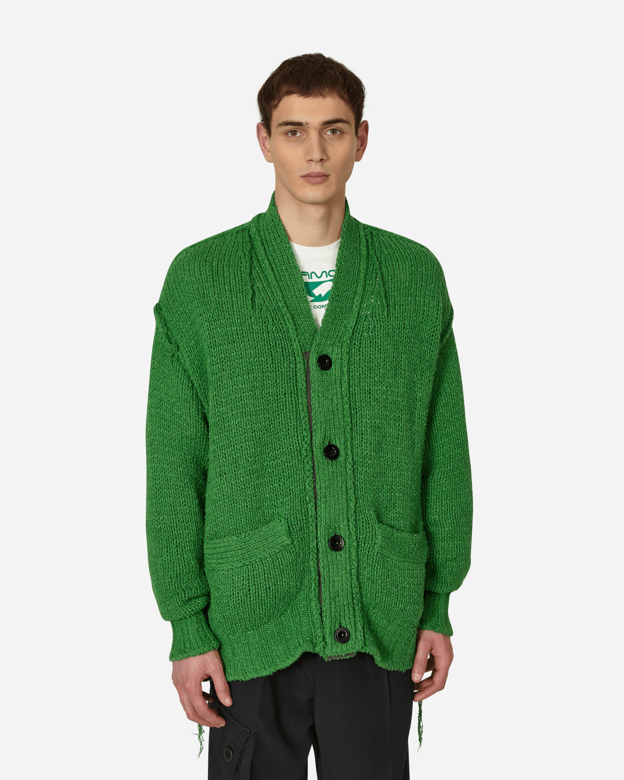 Knit Cardigan Green