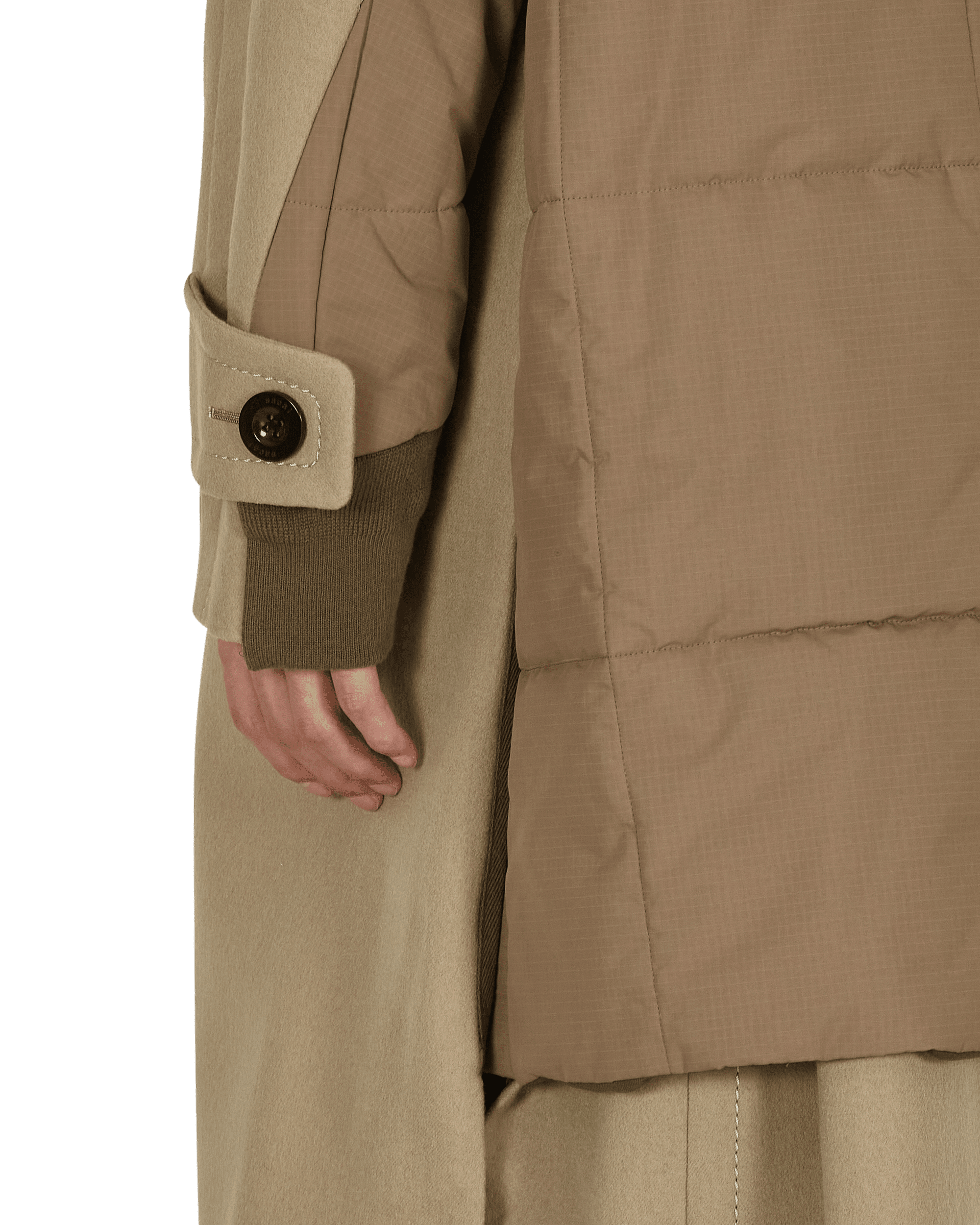 Melton Wool Coat Beige