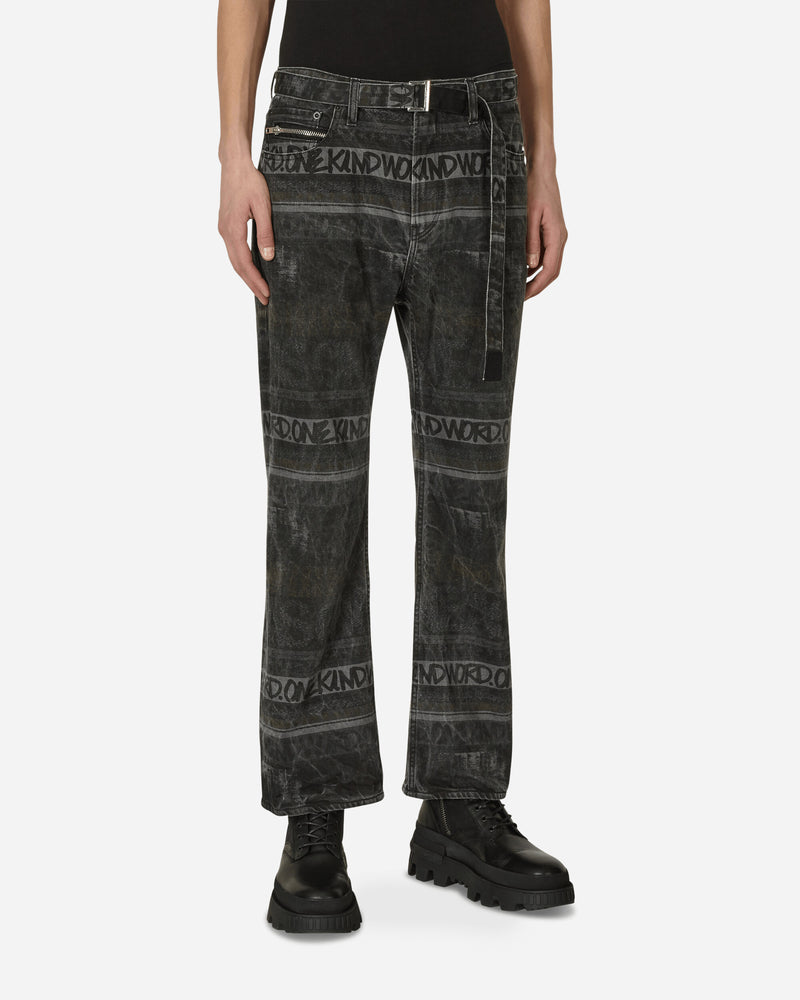 sacai Eric Haze Denim Pants Black - Slam Jam Official Store